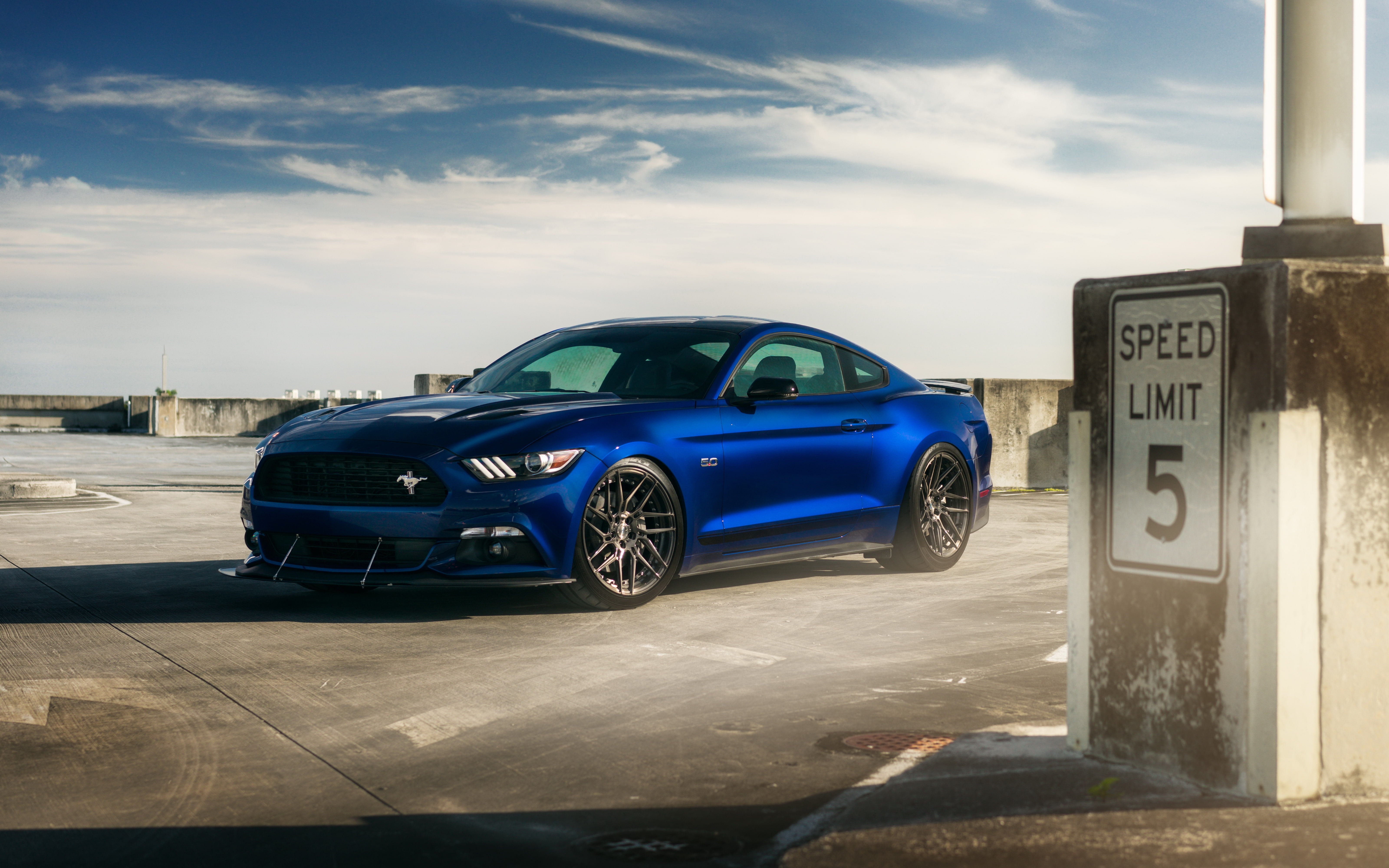 Ford Mustang, 5K, car, blue, William Stern, hq s, HD Wallpaper
