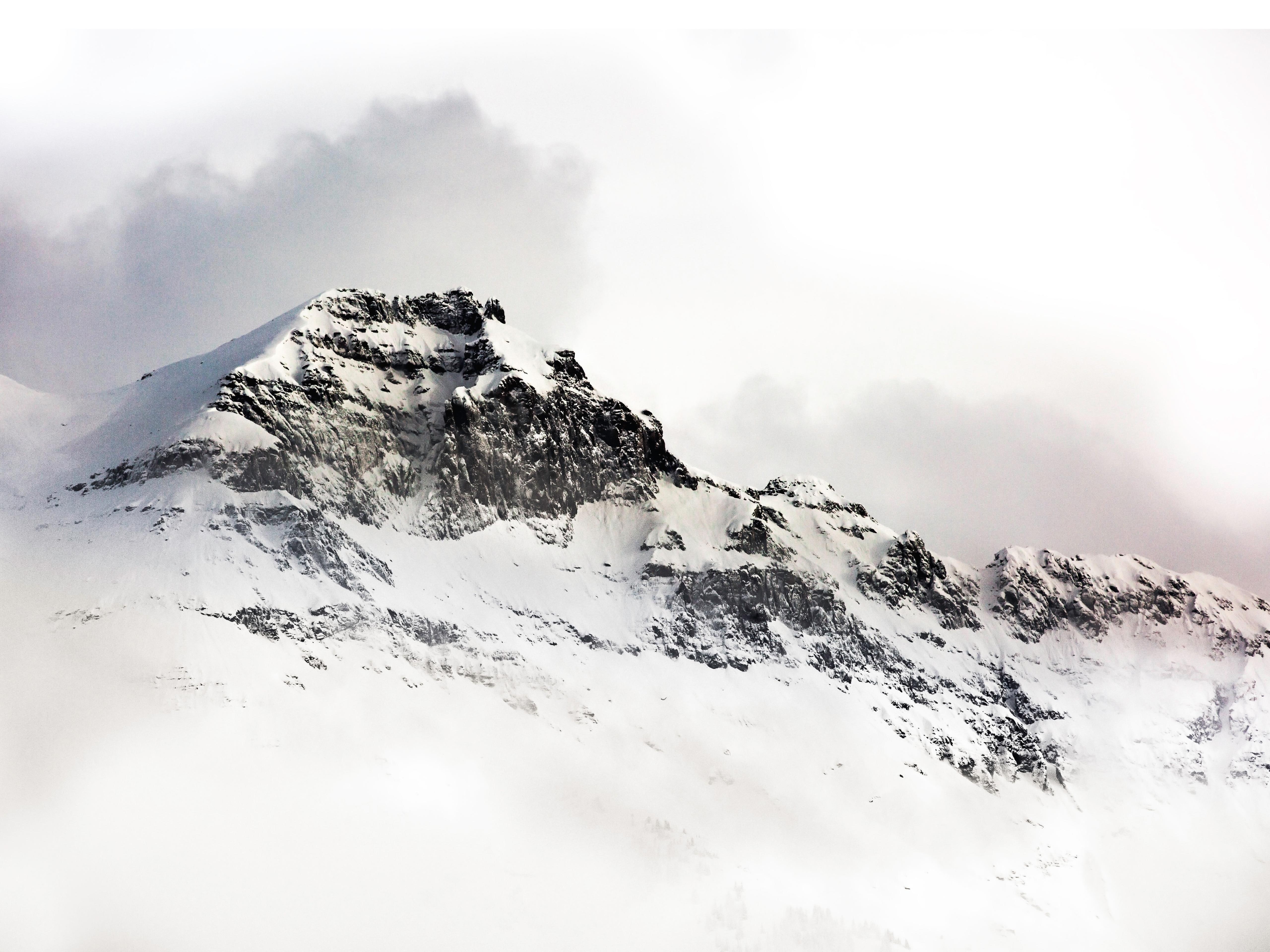 white color, non-urban scene, scenics - nature, sky, environment, cold temperature, mountains, day, 5K, outdoors, tranquil scene, winter, telluride, mountain, HD Wallpaper