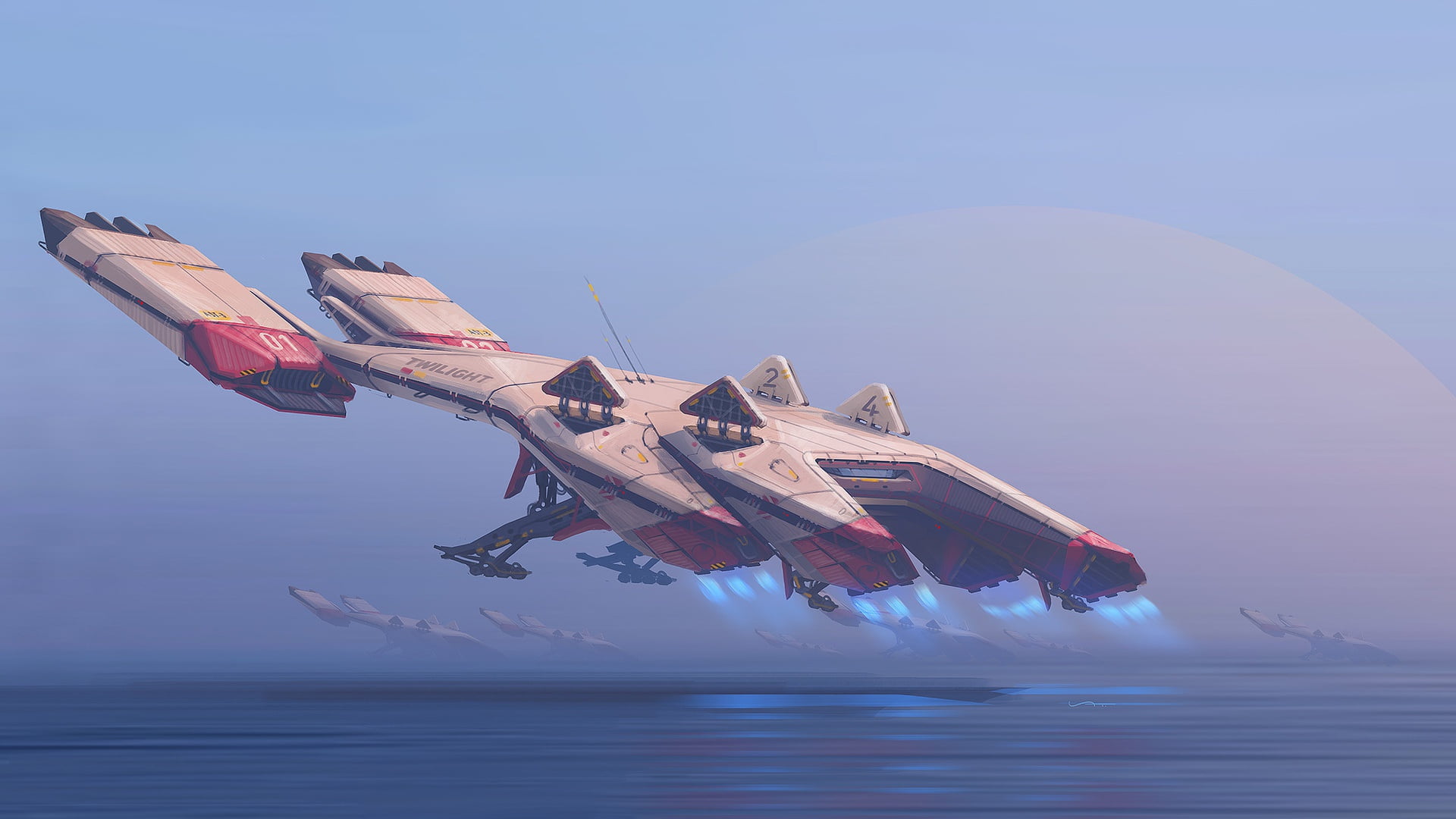 vehicle, 1080P, Ivan Tantsiura, artwork, science fiction, HD Wallpaper