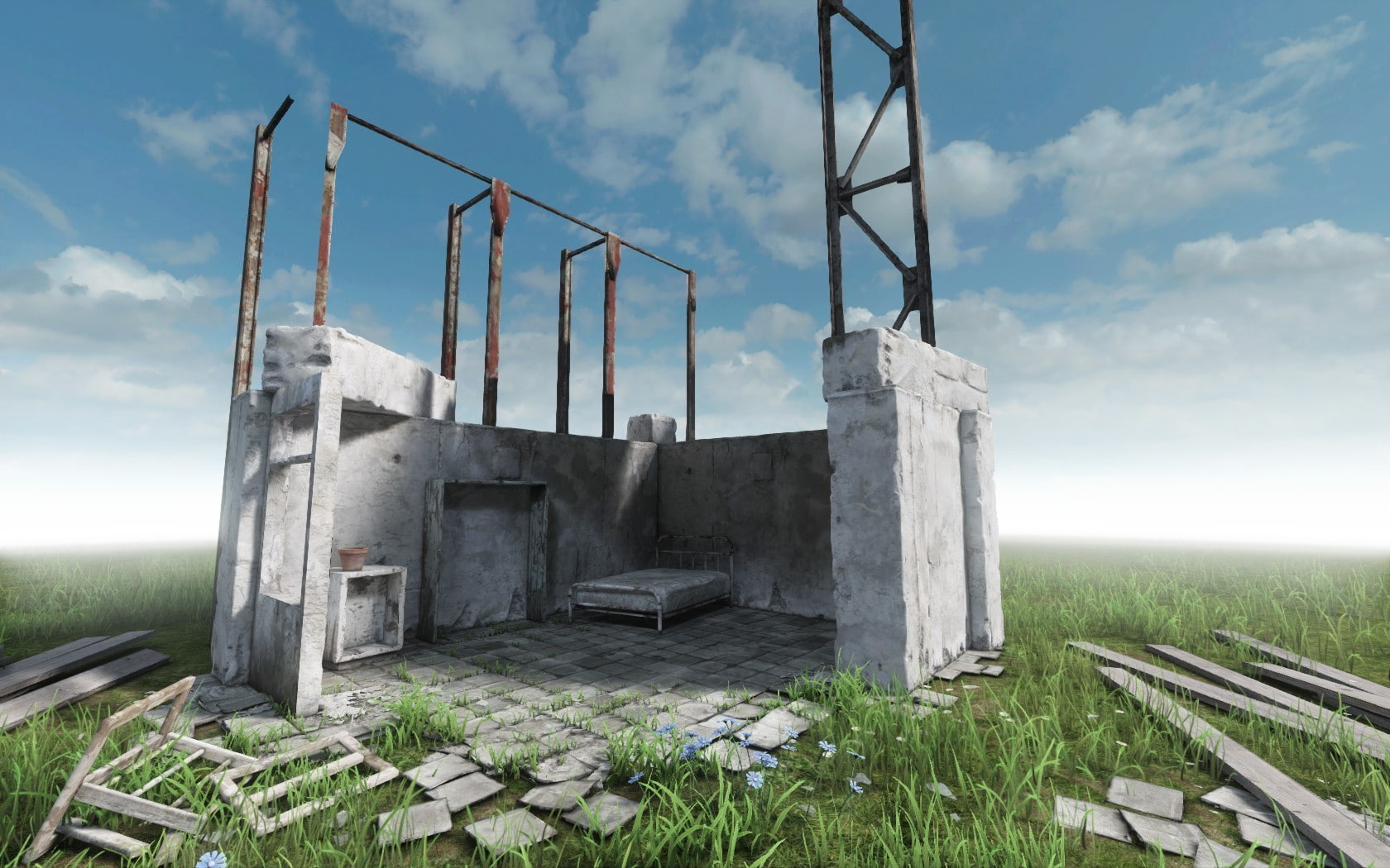 video games, architecture, abandoned, cloud - sky, Homesick, industry, horror, landscape, building, building exterior, sky, environment, spooky, 720P, HD Wallpaper