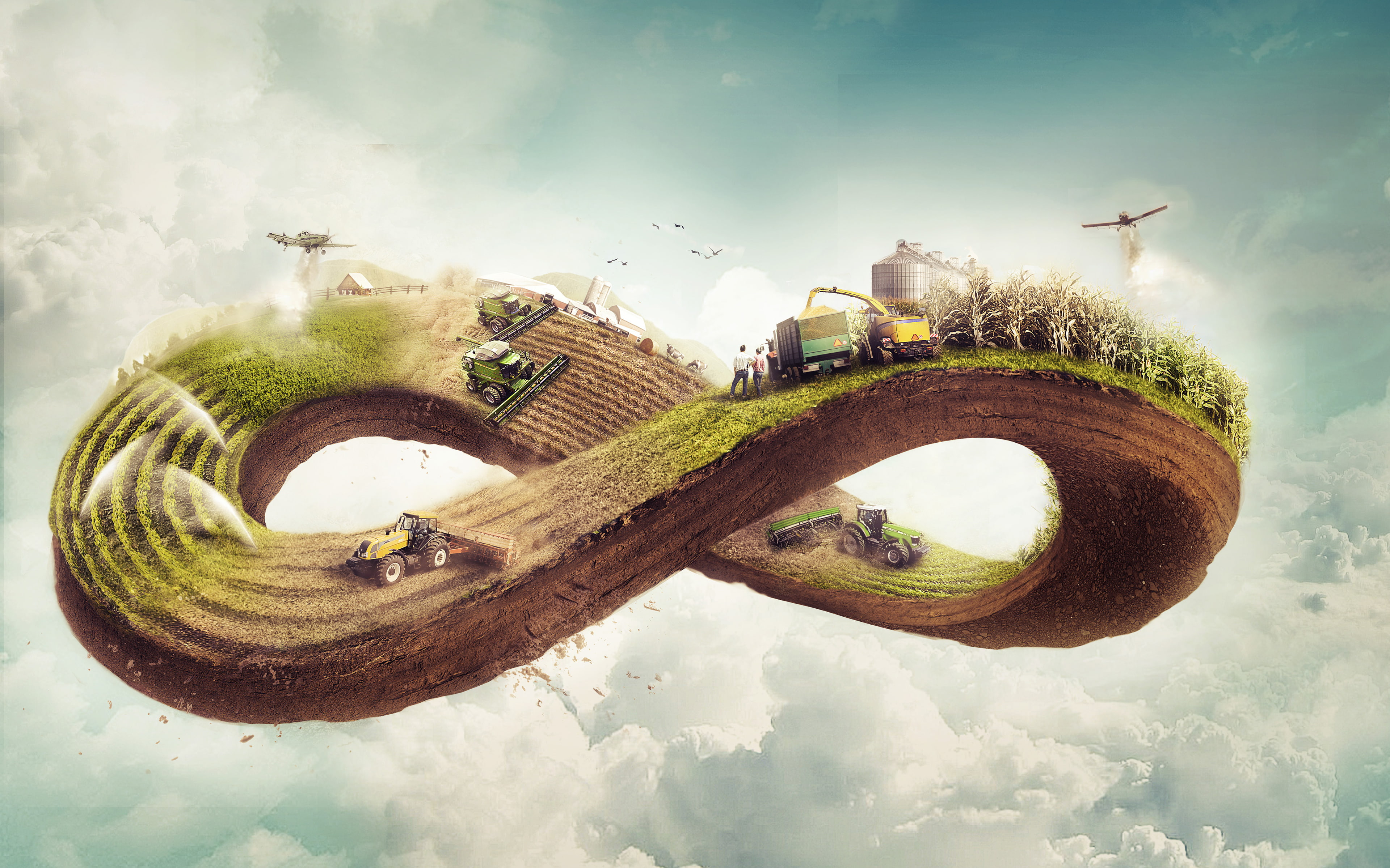 Modern, Agriculture, k, 4K, HD Wallpaper