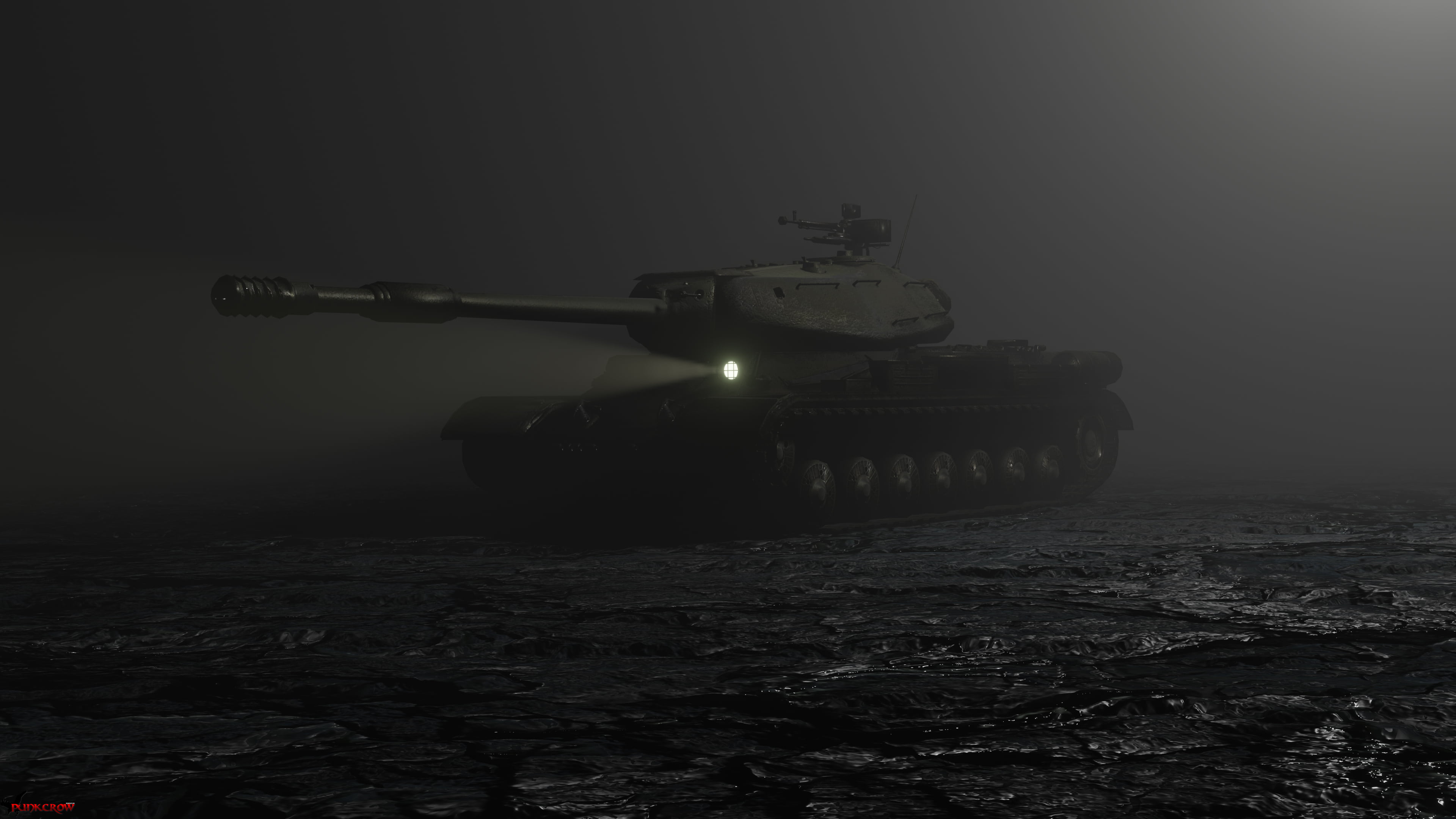 Obj 701, World War II, lights, IS-4, 4K, HD Wallpaper