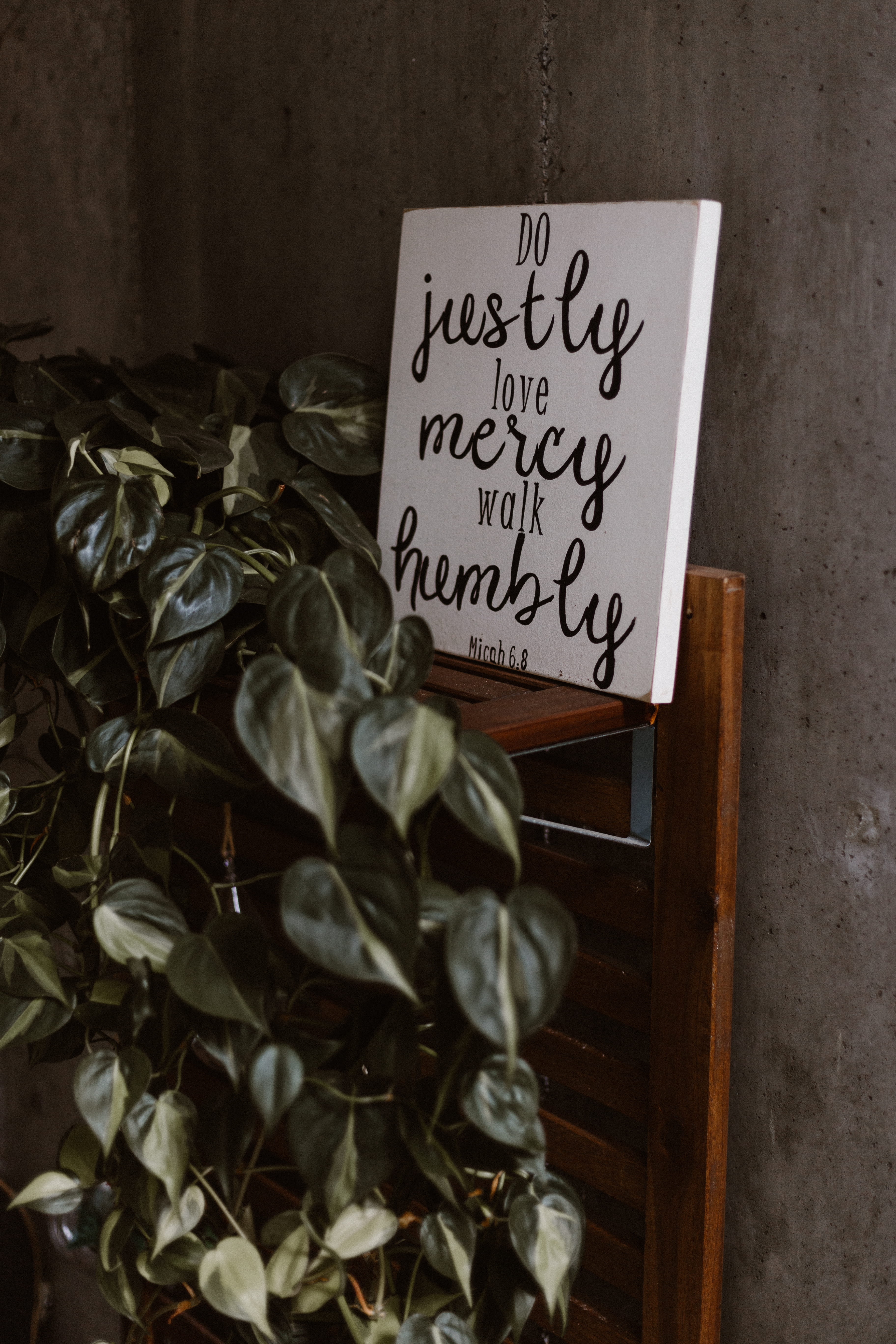 home, 5K, communication, interior design, wood - material, walk, entrance, wall - building feature, love, print, humble, plant, mercy, faith, outside, Phone HD Wallpaper