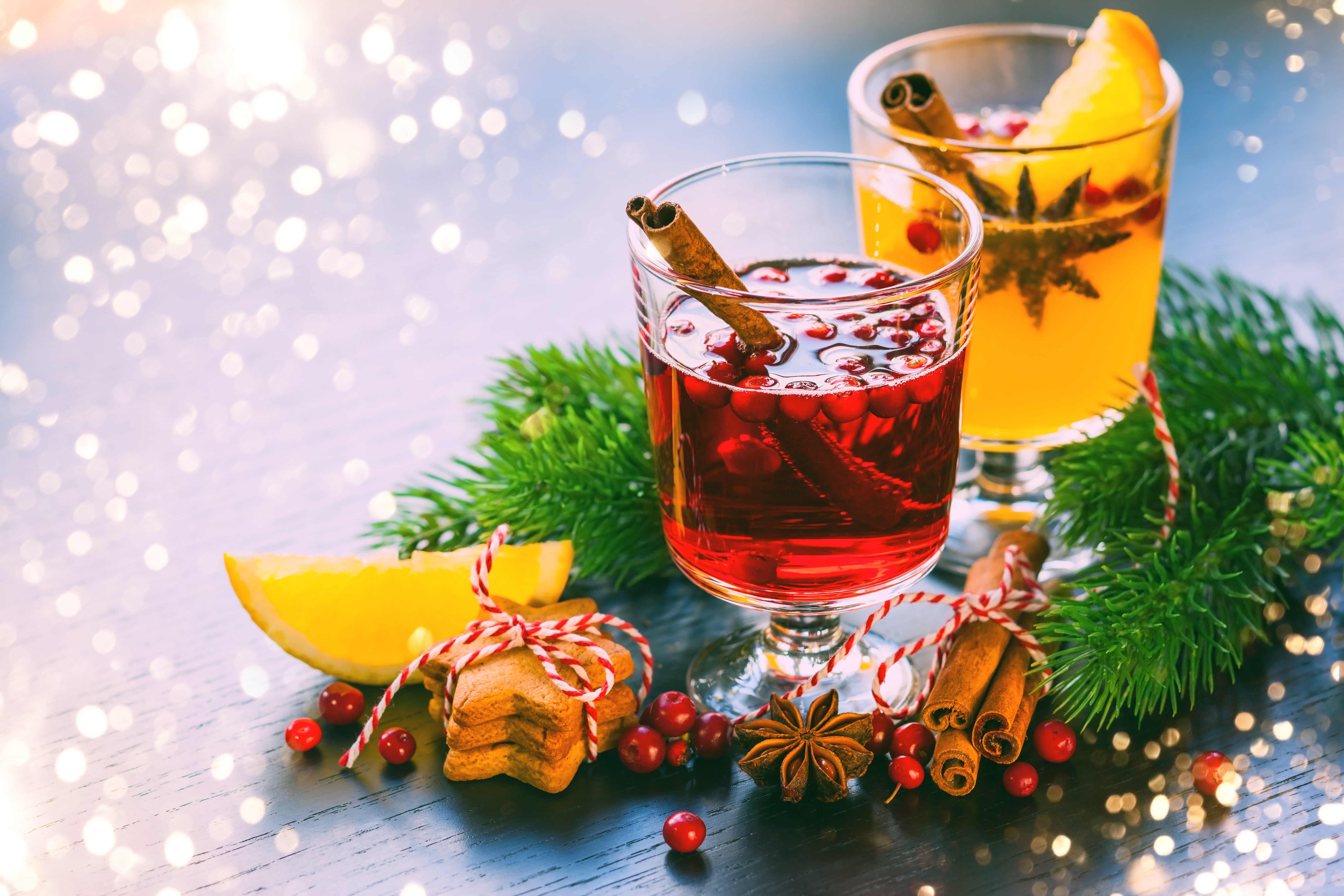 composition, cookies, 5K, New year, mulled wine, holiday, cinnamon, HD Wallpaper