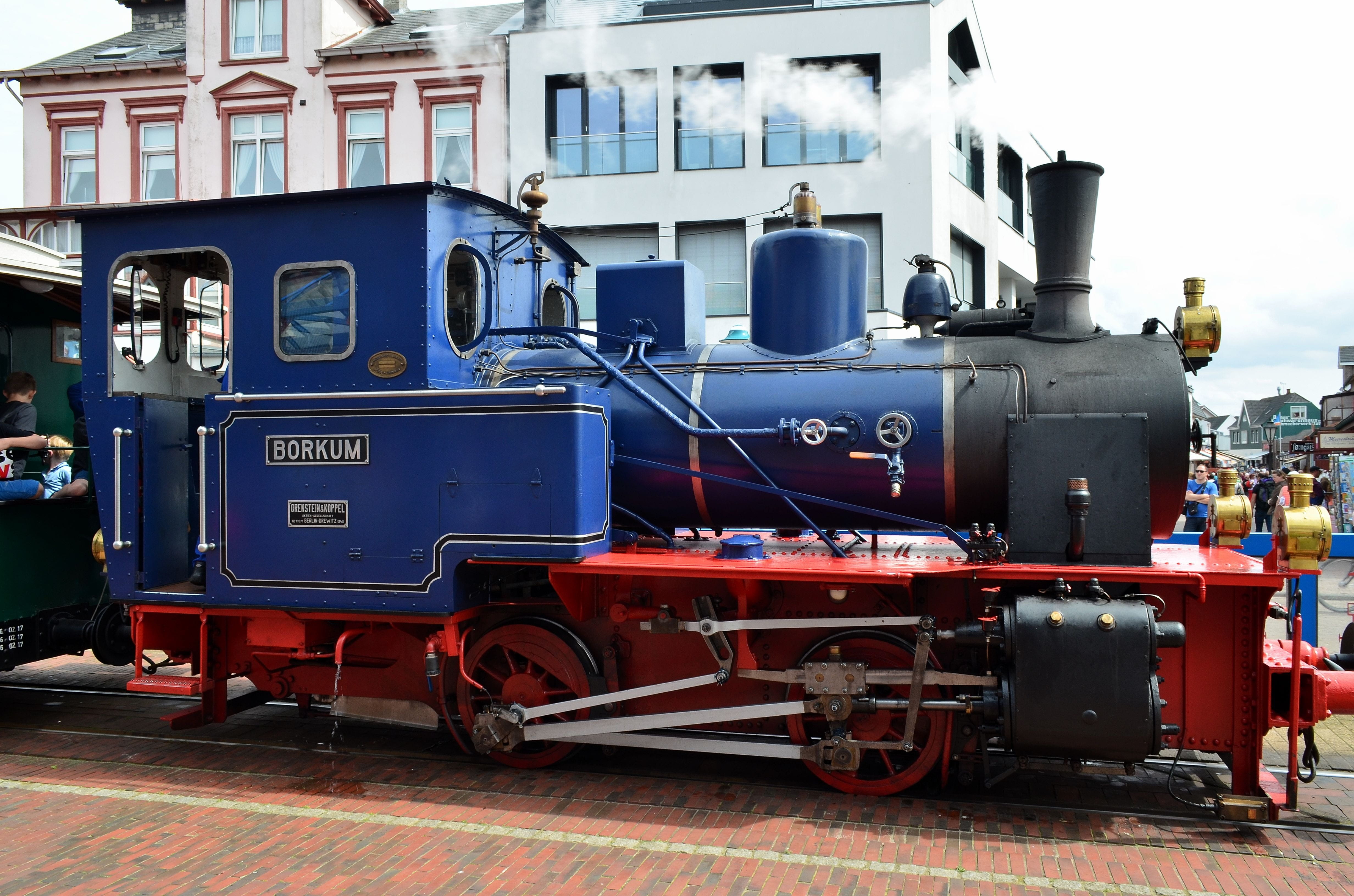 street, borkumer kleinbahn, day, nature, land vehicle, traditionszug, diesellock, business, north sea, mode of transportation, no people, steam railway, HD Wallpaper