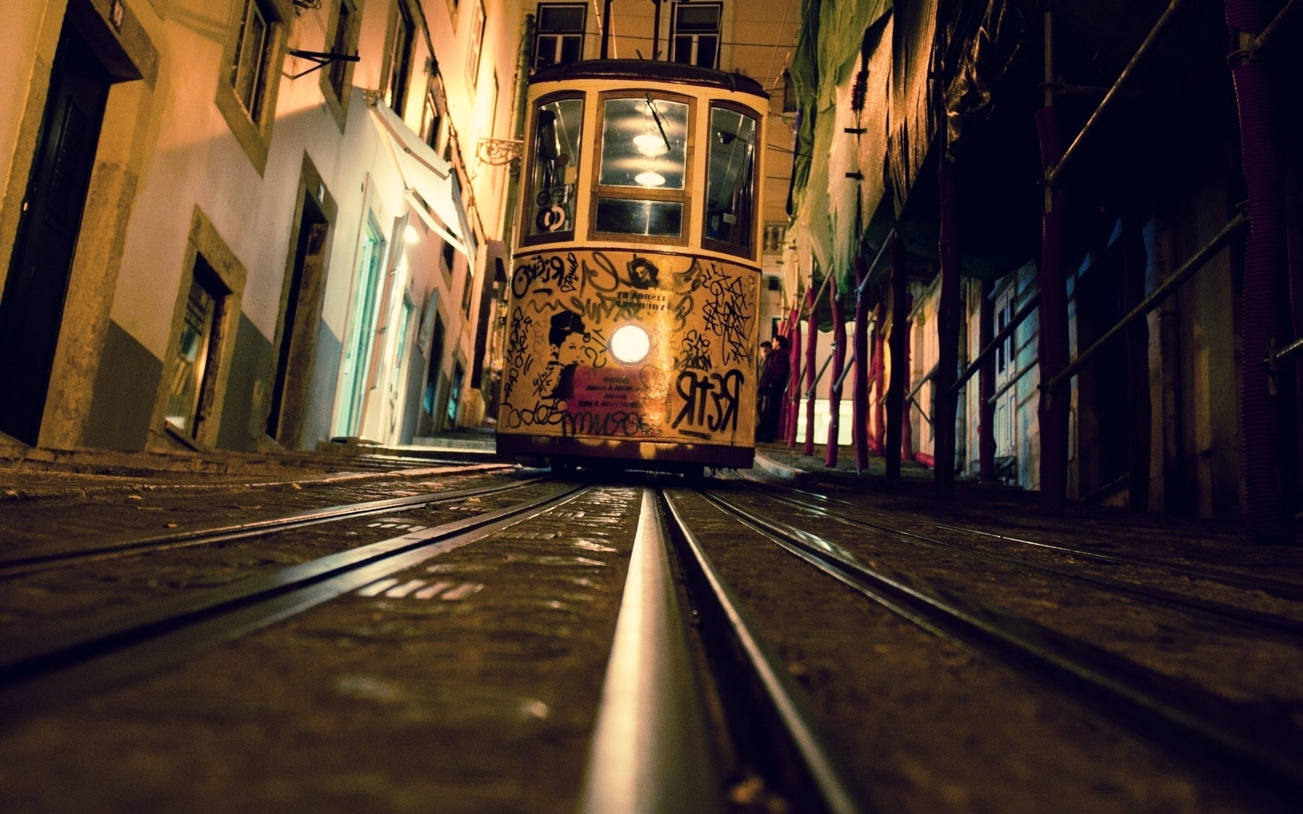 travel Destinations, no People, night, track, history, cultures, house, travel, built Structure, railroad track, town, mode of transportation, tourism, HD Wallpaper