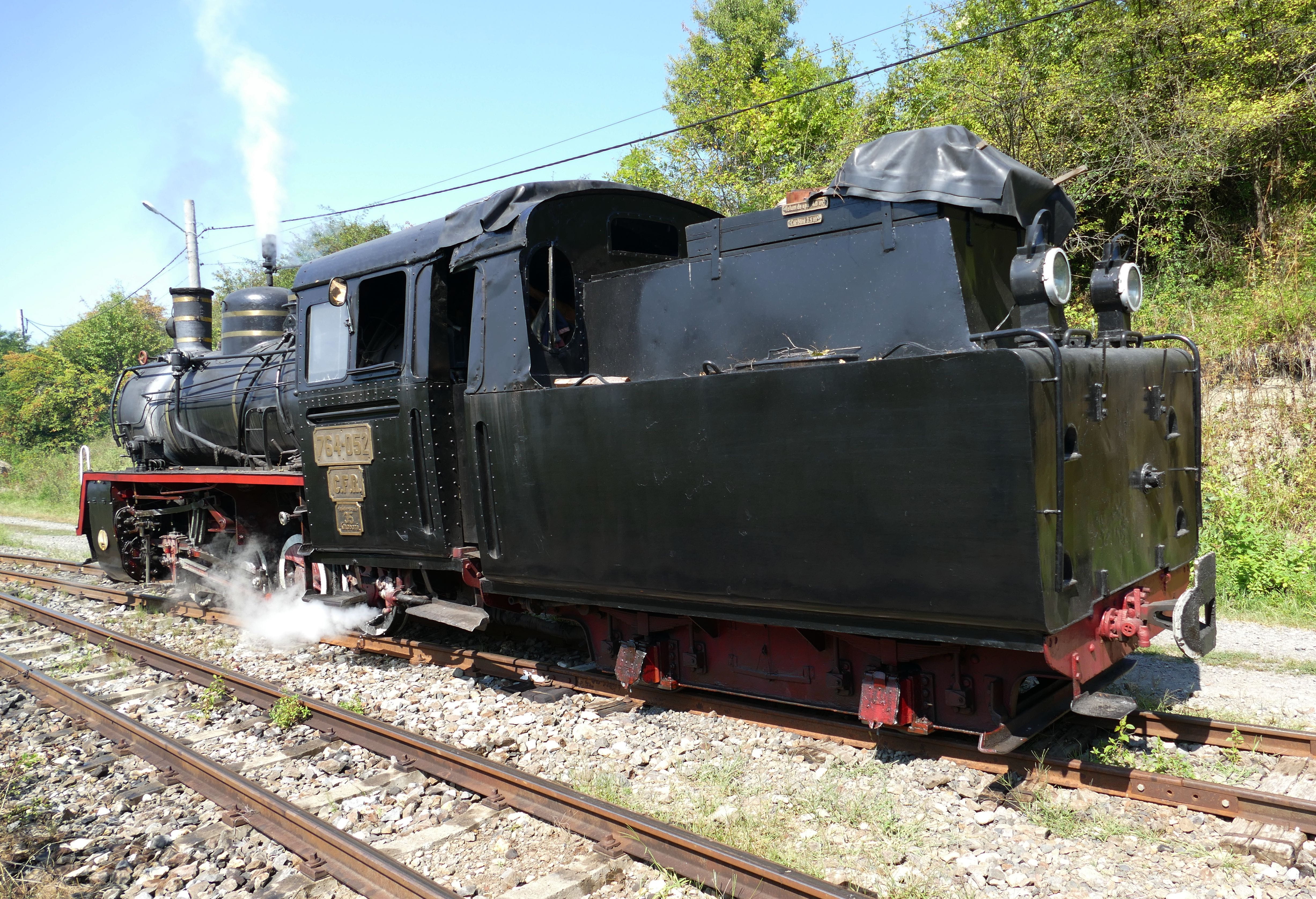 smoke - physical structure, museum train, nature, nostalgia, outdoors, sky, train - vehicle, travel, train, day, steam, smoke, shunting yard, sovata, retro styled, HD Wallpaper