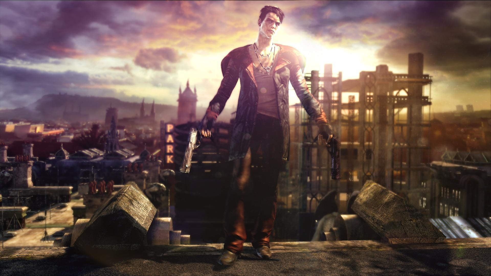 devil, resolution, guns, 1080P, may, cry, 2015, HD Wallpaper