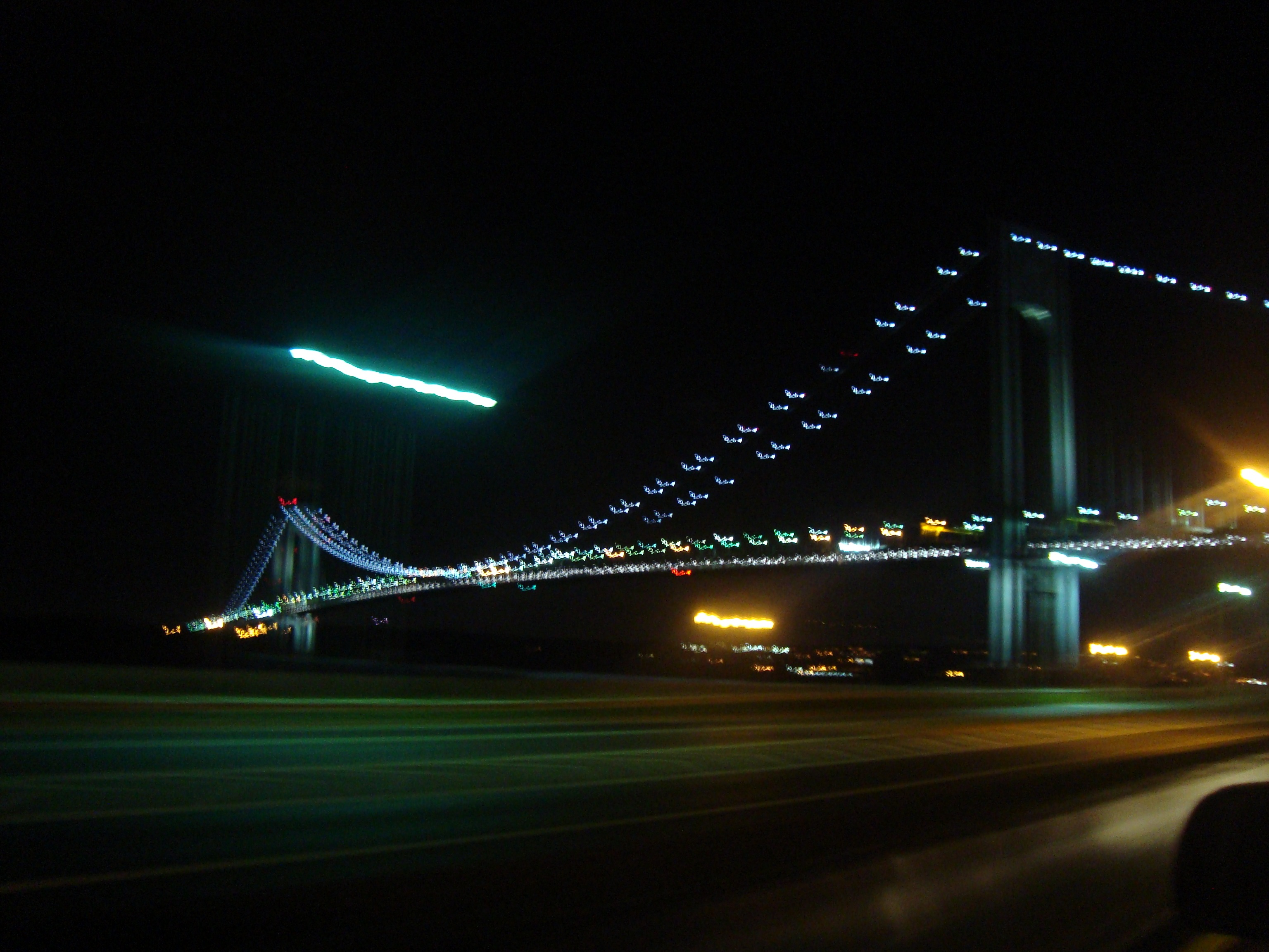 sky, mode of transportation, no people, land vehicle, blurred motion, architecture, city, motion, car, traffic, street, illuminated, road, highway, connection, HD Wallpaper