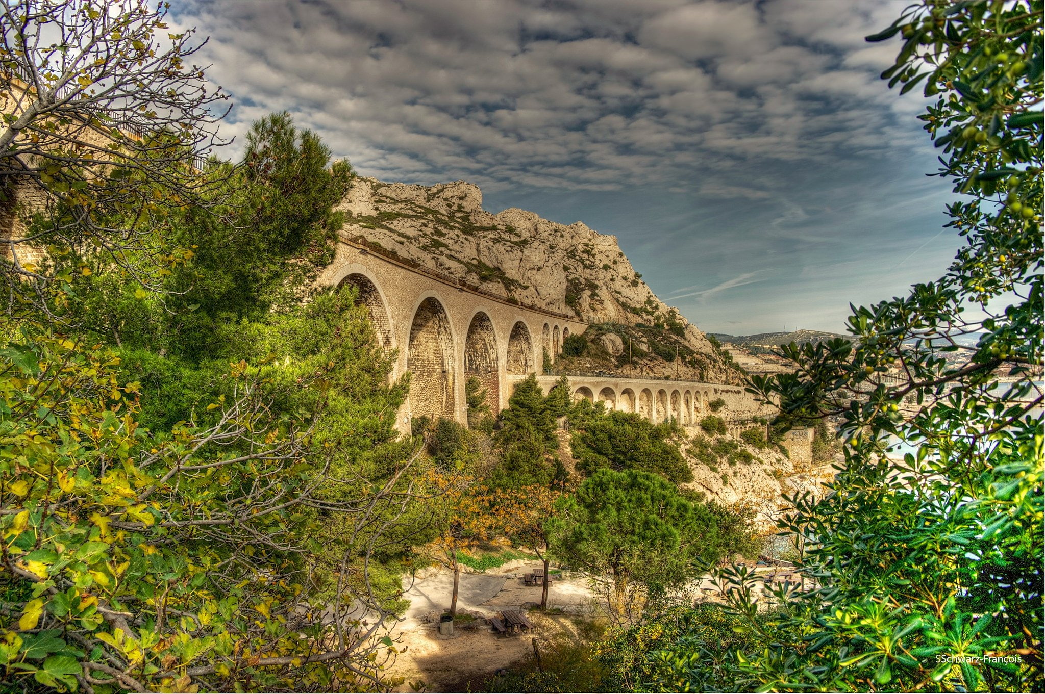 calanques, nature, panoramic, sea, panorama, rivages, france, marseille, 1080P, provence, HD Wallpaper