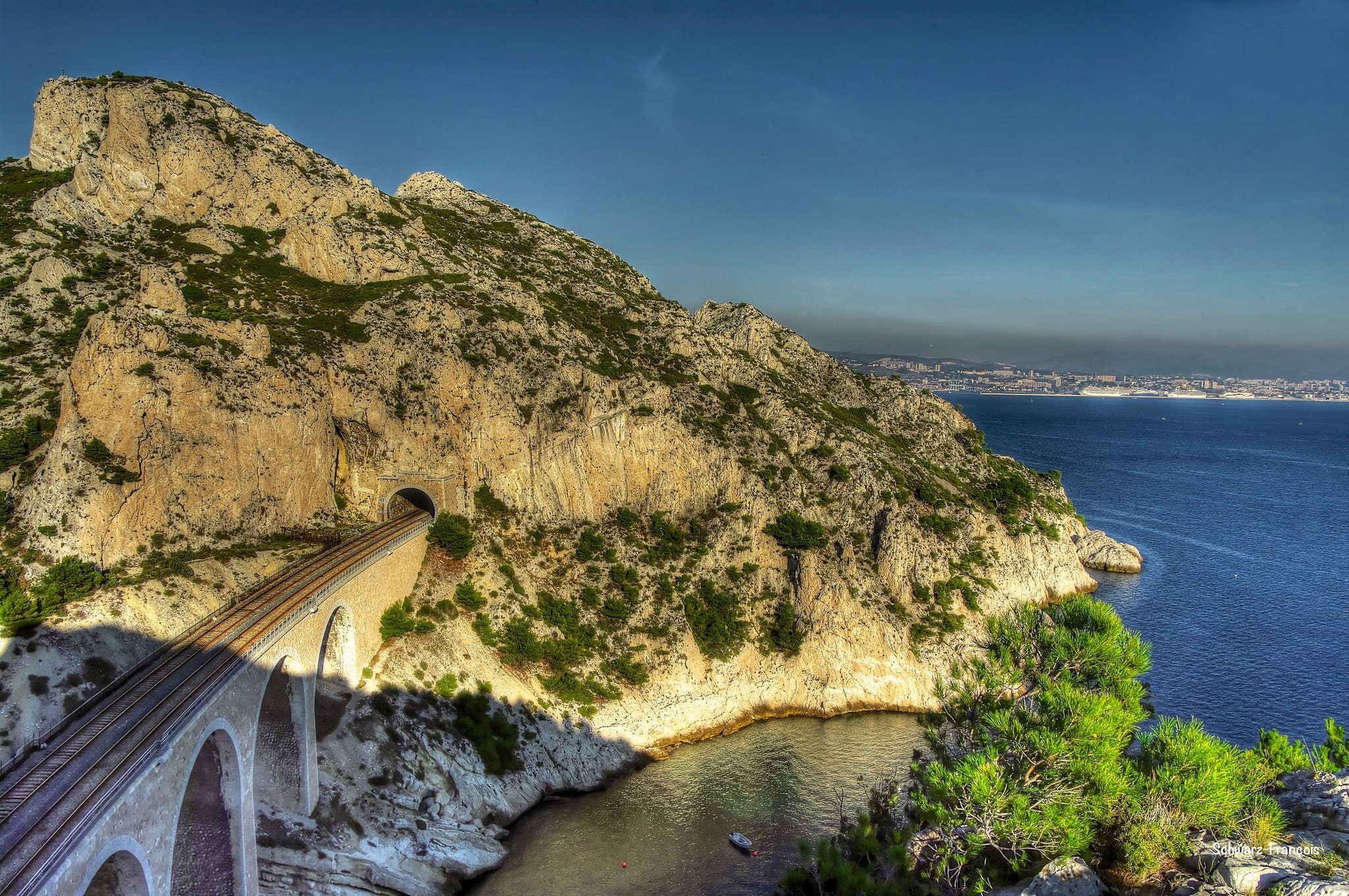 1080P, marseille, calanques, provence, panoramic, france, sea, nature, panorama, rivages, HD Wallpaper