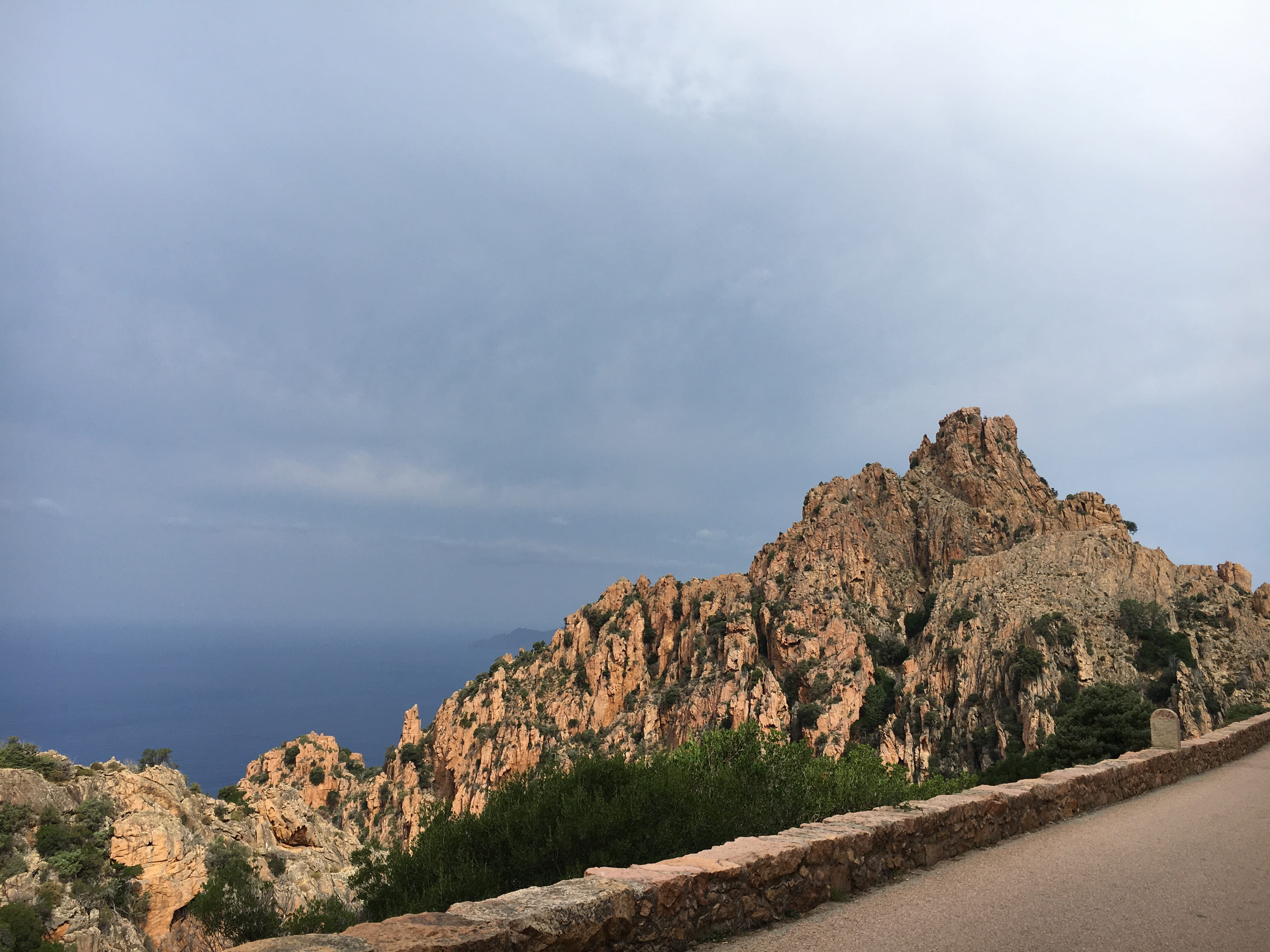 france, rock formation, sea, outdoors, scenics - nature, creeks piana, mountain, piana, tranquil scene, cloud - sky, beauty in nature, plant, water, environment, HD Wallpaper