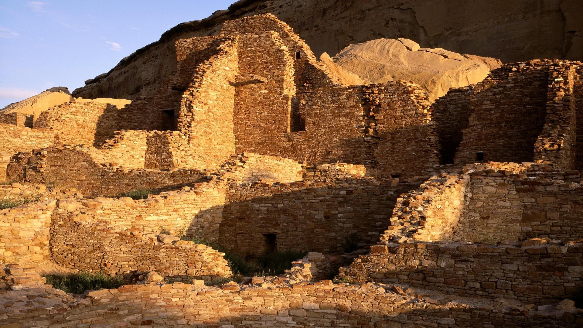 ruin, pueblo, new mexico, pueblo bonito, castle, bonito, 1080P, 1920x1080, world, HD Wallpaper