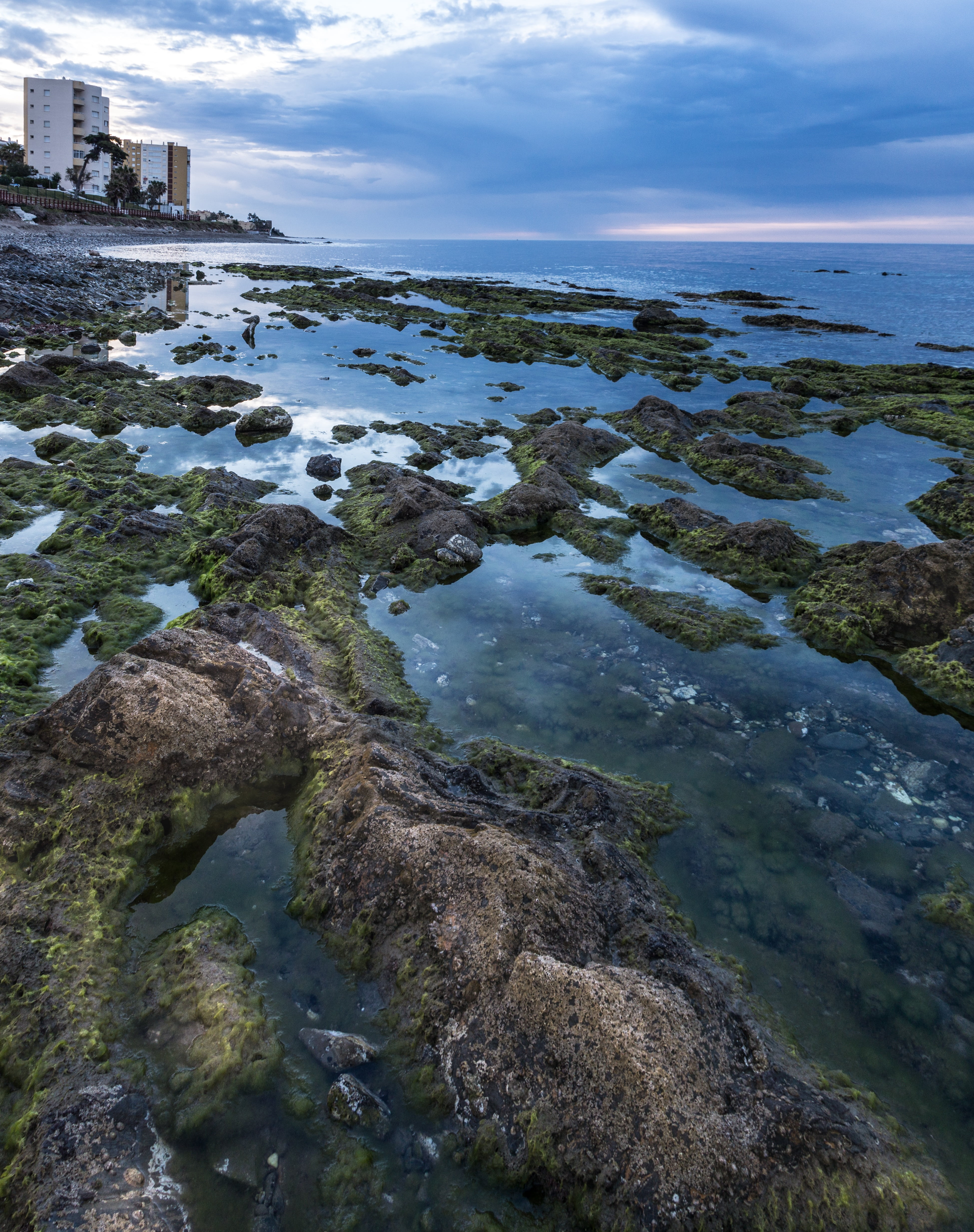 horizon over water, dawn, rock - object, nature, scenics - nature, holiday, malaga, solid, lighthouse mijas, mijas, costa, output del sol, 4K, sky, tranquil scene, Phone HD Wallpaper