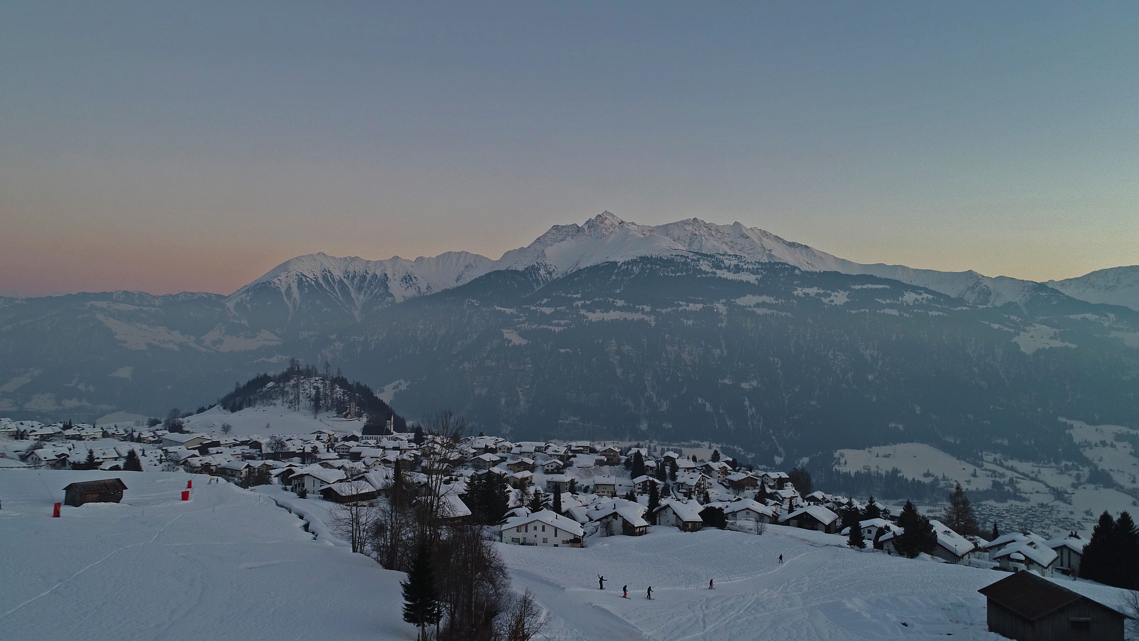 winter, nature, resort, switzerland, cold temperature, cold, frozen, downhill, falera, weissarena, tranquility, sky, snowcapped mountain, landscape, no people, HD Wallpaper