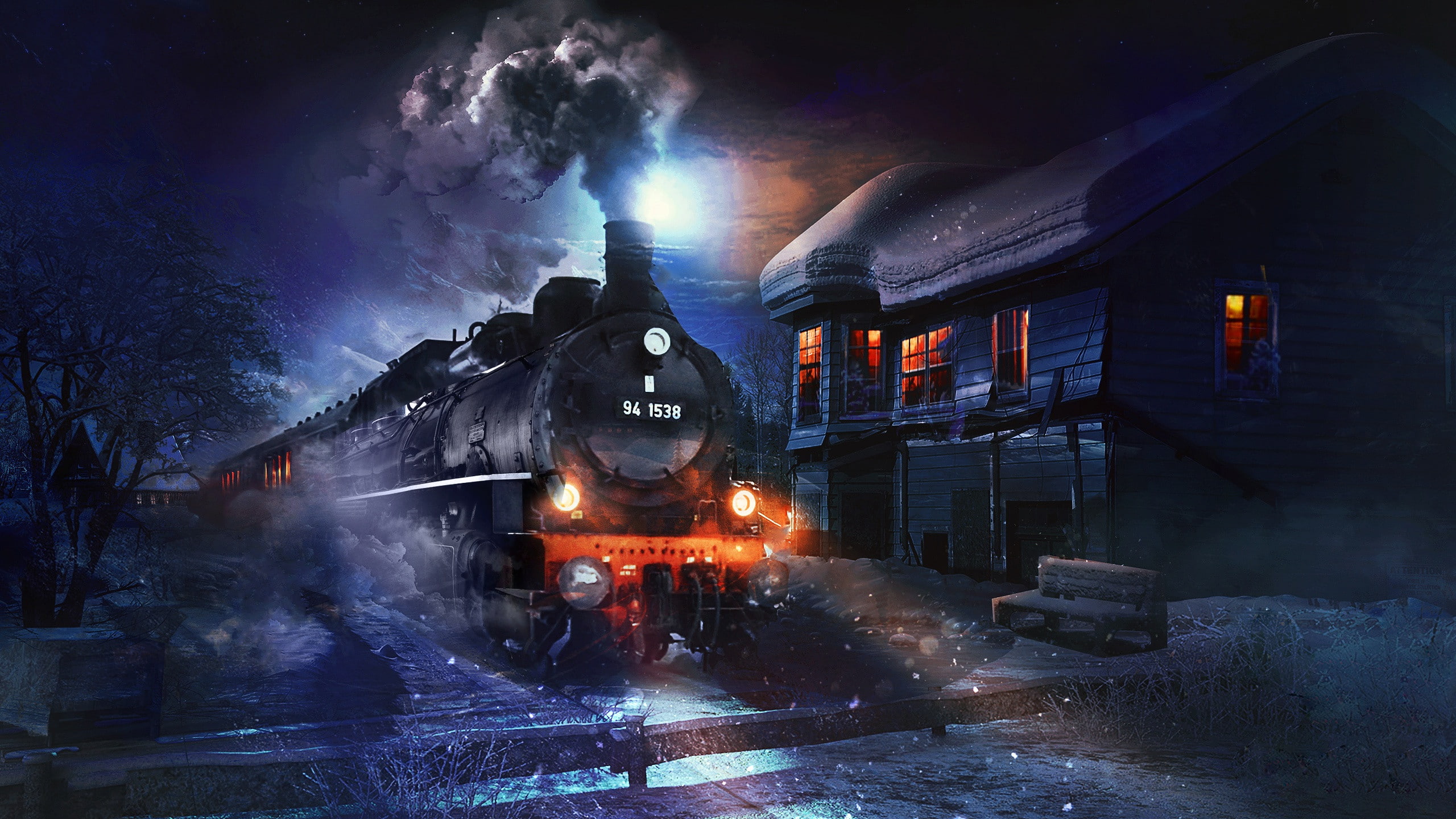 4k pics, train, Coal, ultra hd, 2K, HD Wallpaper