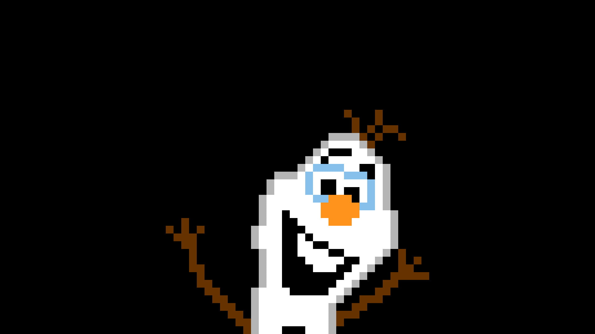 studio shot, technology, copy space, jigsaw piece, large group of objects, snowman olaf pixel art pixels frozen movie, still life, pattern, cut out, shape, HD Wallpaper