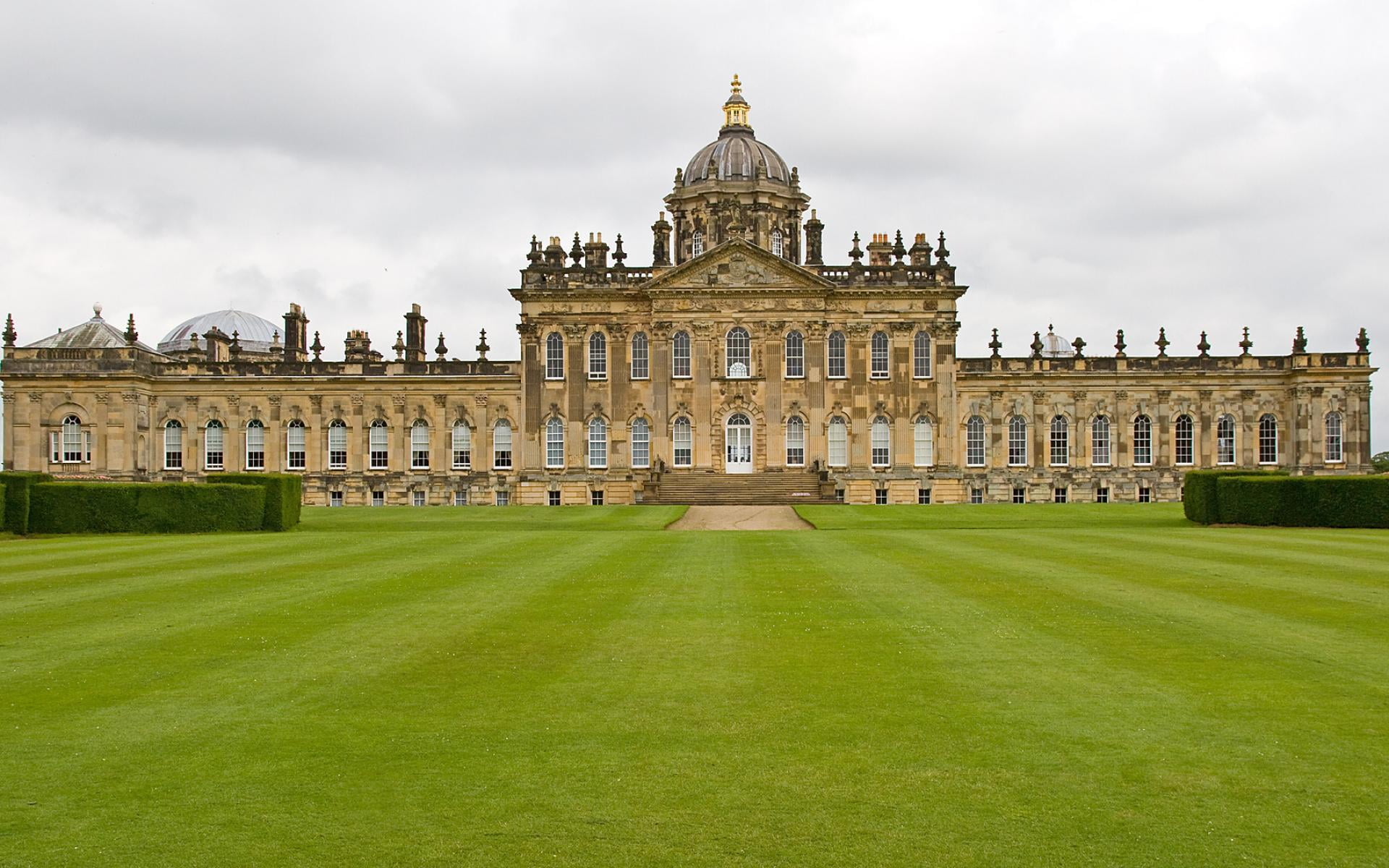 travel, the past, nature, England, brown, city, World, outdoors, plant, 1080P, government, architecture, no people, lawn, sky, tourism, castle, building, HD Wallpaper