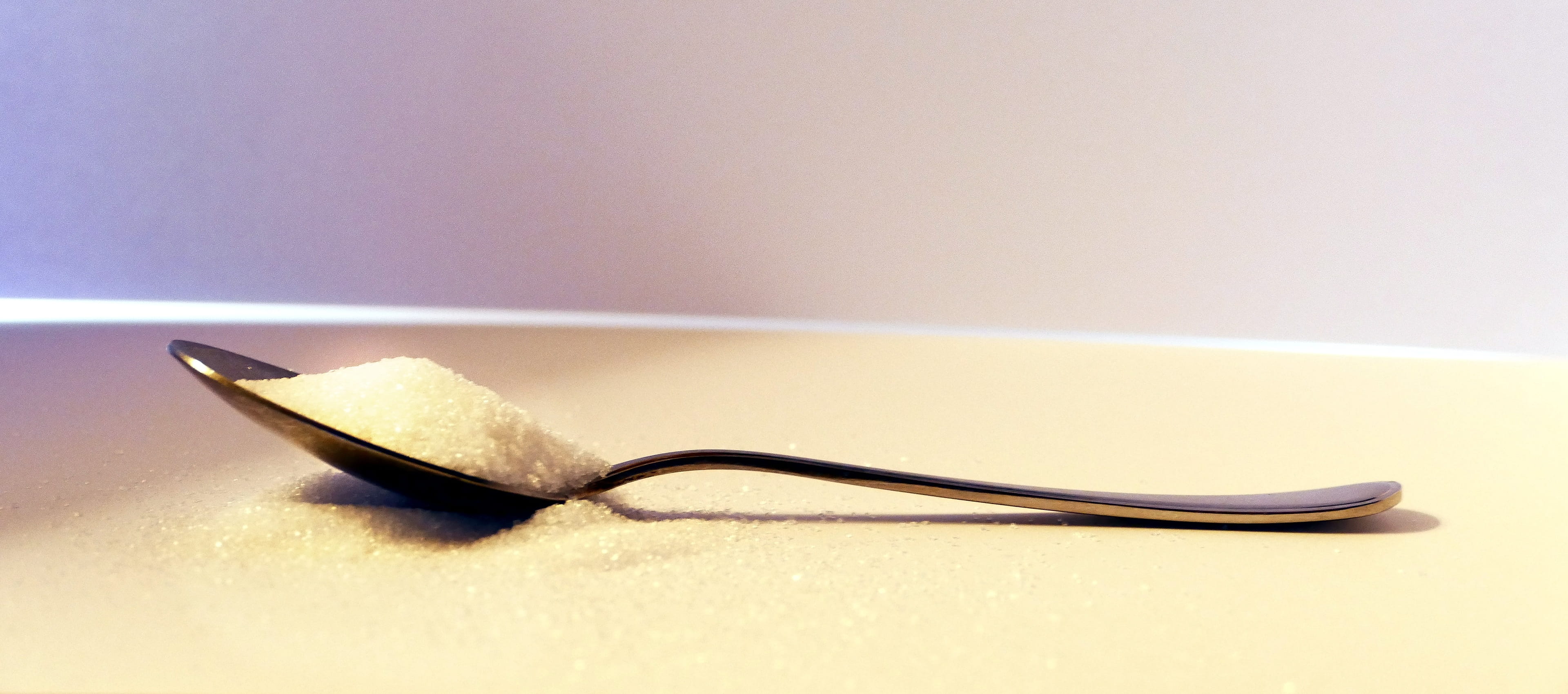 coffee, sweet, copy space, thick, spoon, colored background, close-up, table, healthy eating, 4K, calories, studio shot, still life, film, kitchen utensil, HD Wallpaper
