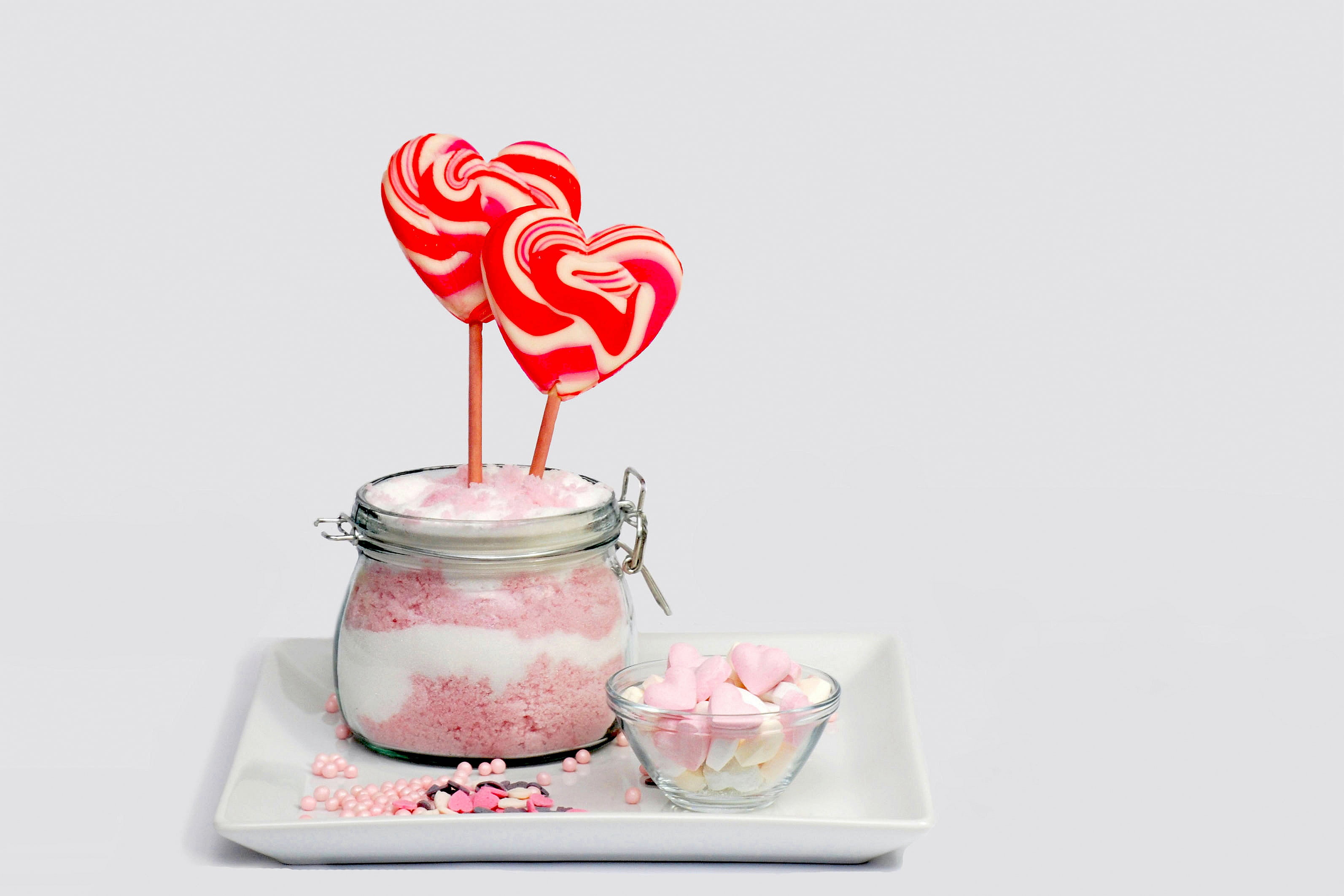 sweet food, jar, dessert, candy, 2K, white, calorie bomb, nibble, calories, indulgence, baked, copy space, indoors, two, nutrition, glass, temptation, HD Wallpaper