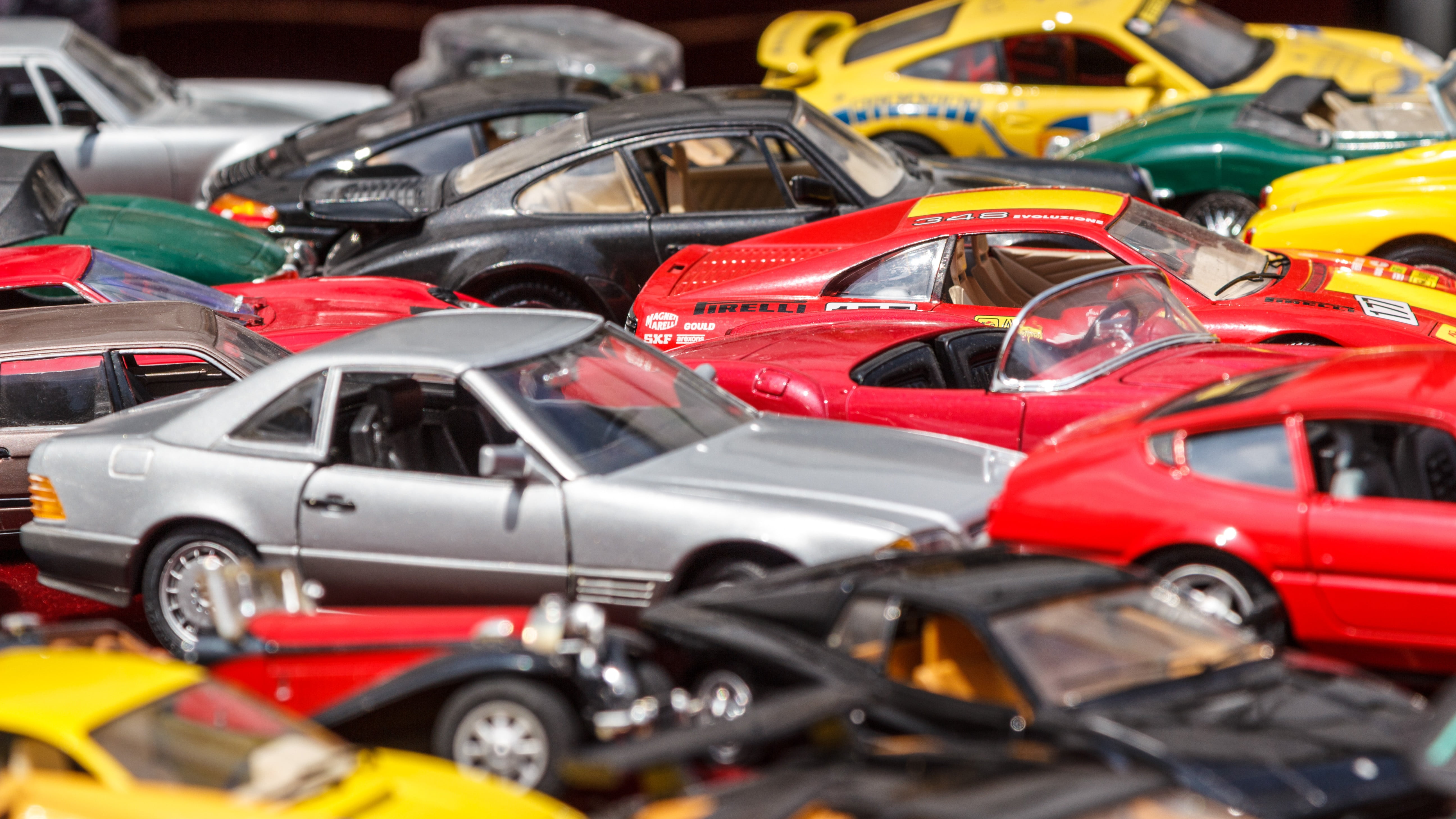 industry, vehicles, toys, land vehicle, flea market, environmental issues, transportation, in a row, traffic jam, motor vehicle, model cars, crushed, childrens room, HD Wallpaper