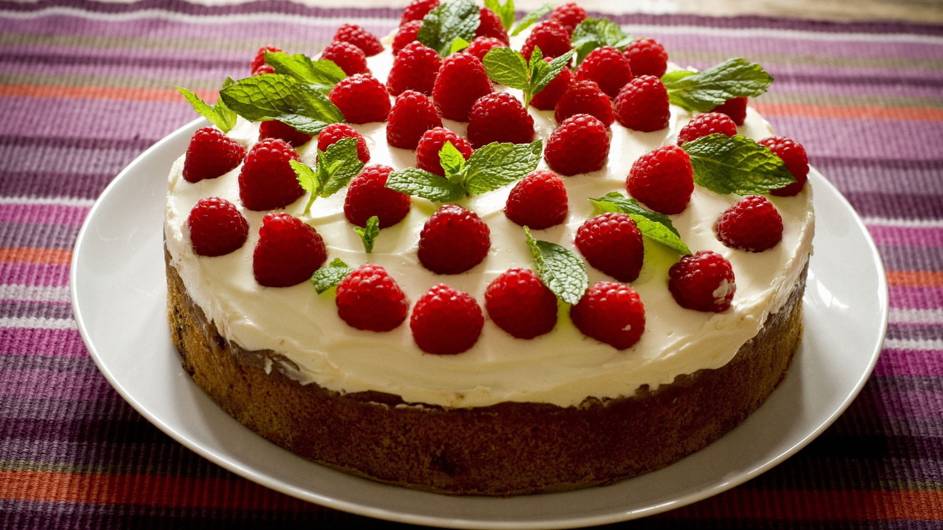 indulgence, homemade, plate, top, baked, berries, still life, birthday, close-up, chocolate, ready-to-eat, healthy eating, fruit, icing, cream, slice, berry fruit, HD Wallpaper
