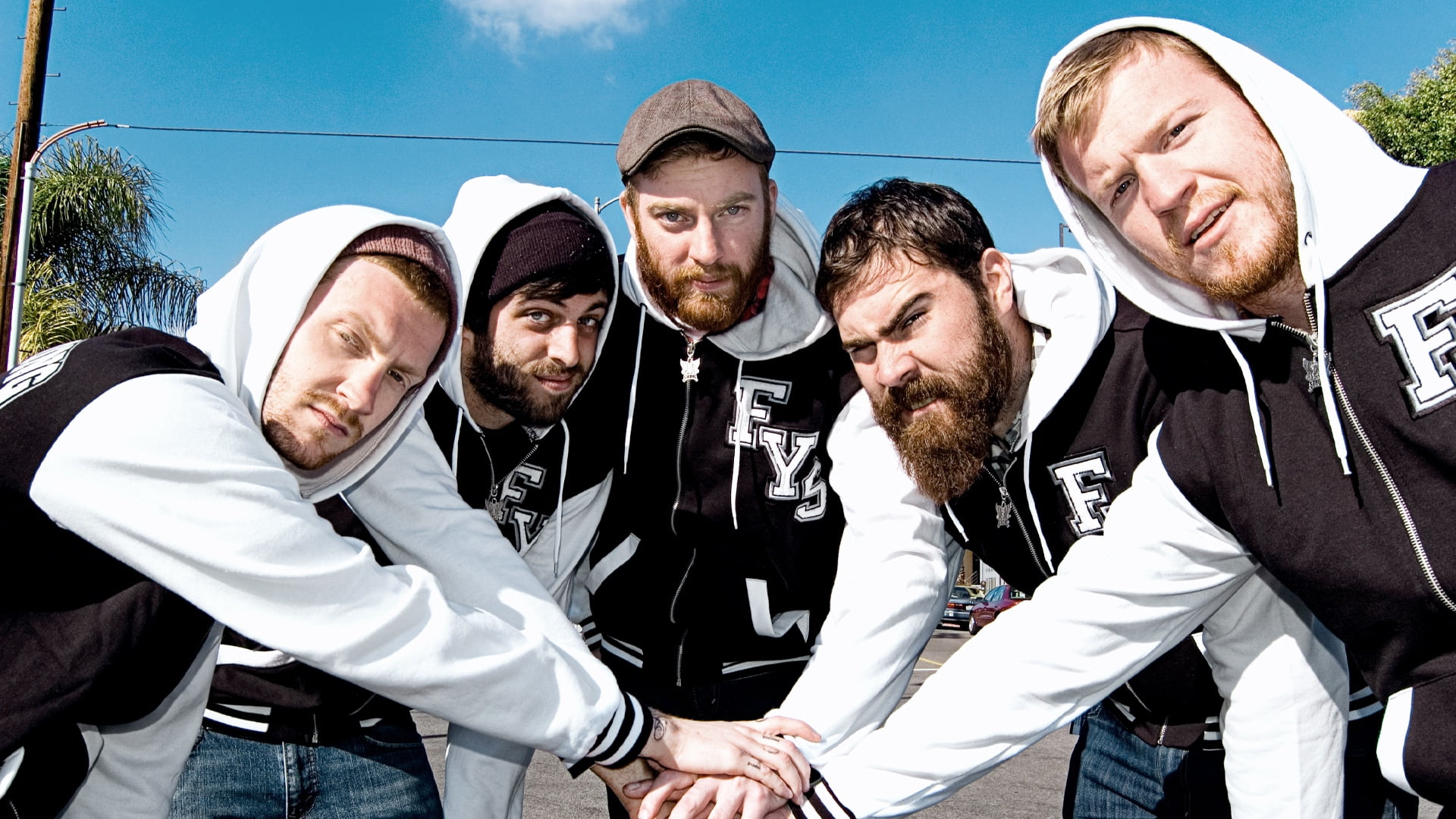 men, day, real people, team, smocks, 1080P, jacket, young adult, hooded, business, white, zip, s, adult, beard, males, sunlight, people, senior adult, HD Wallpaper