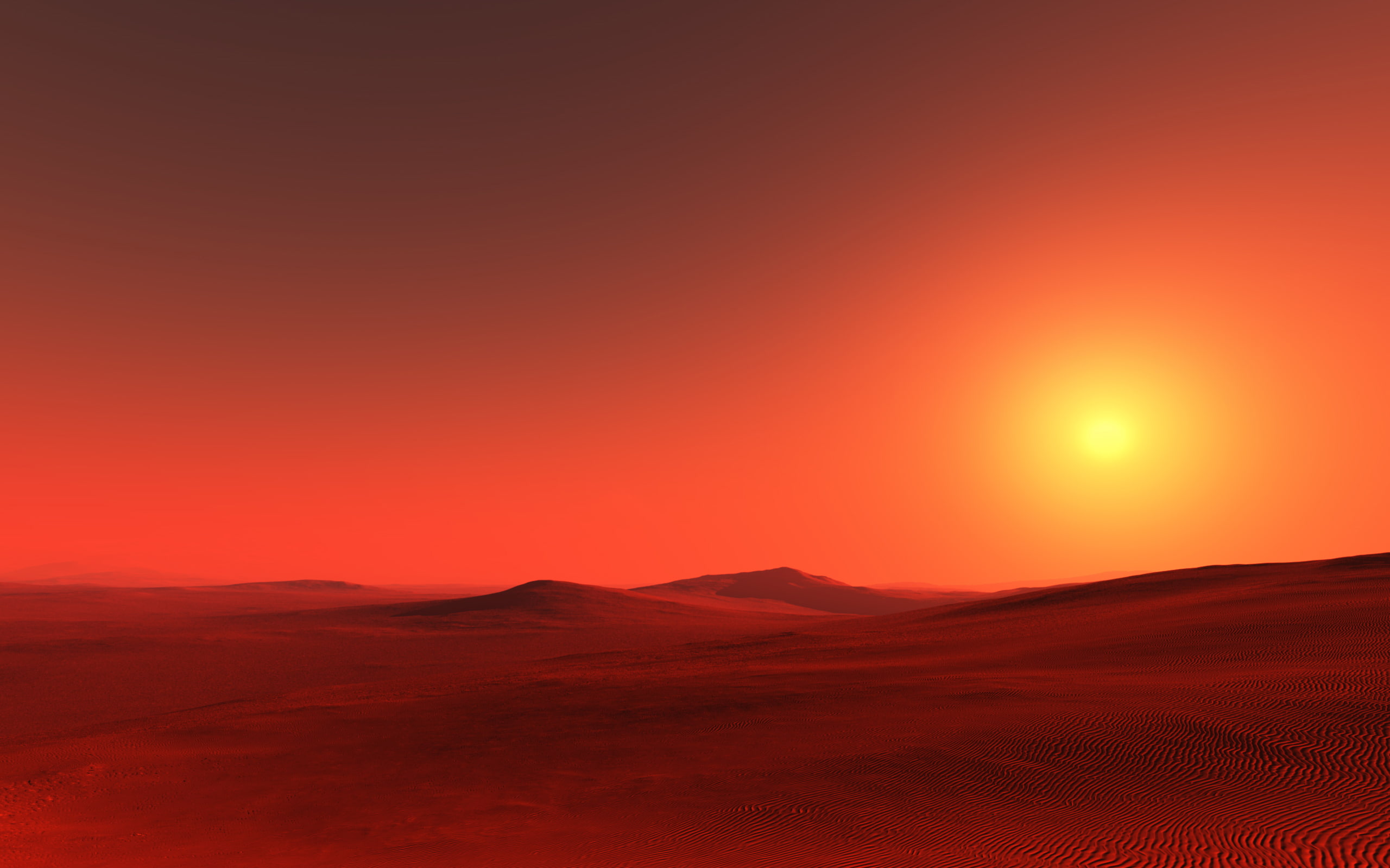 2K, Desert, Sahara, Sunset, HD Wallpaper
