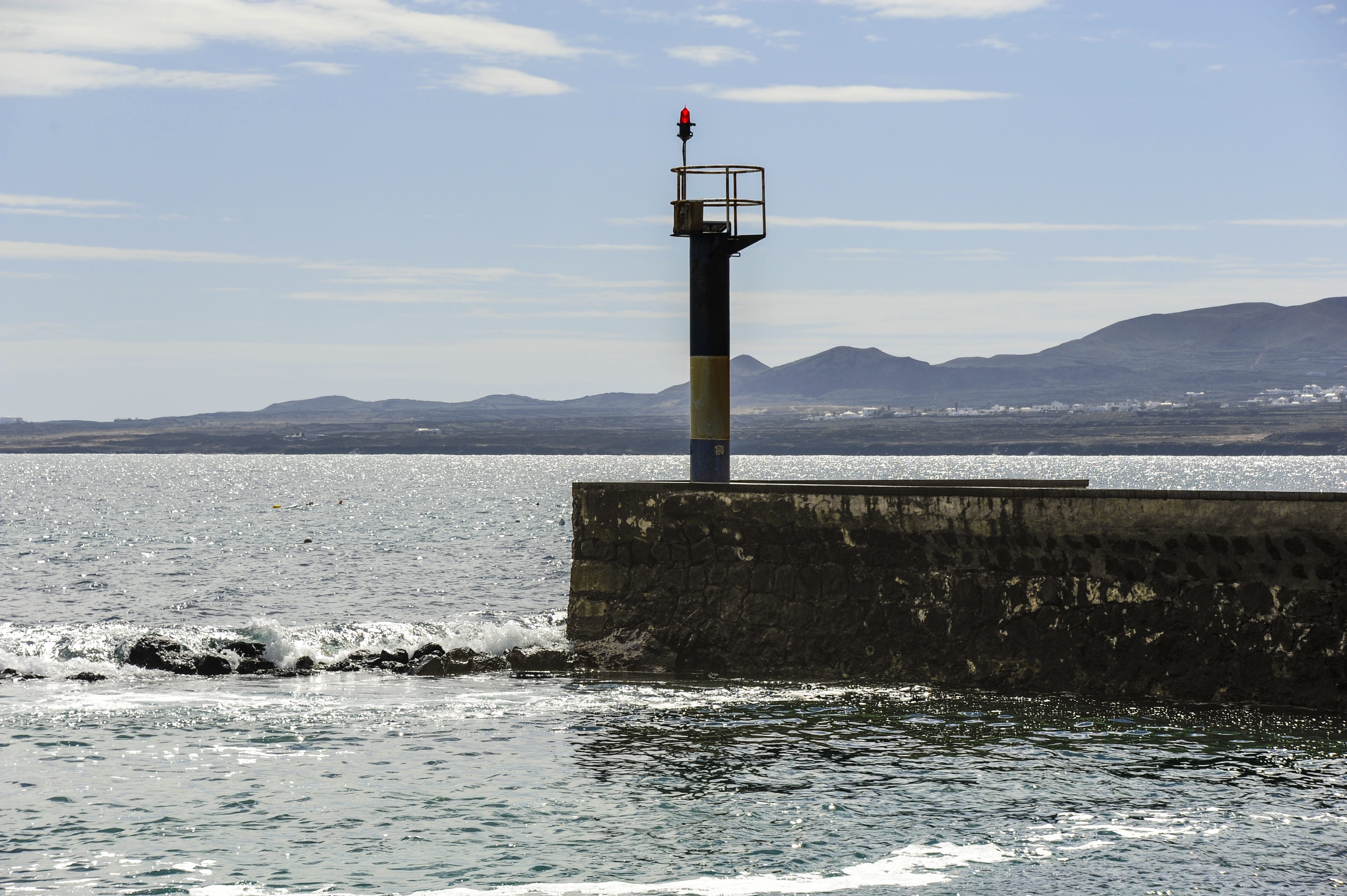 lighthouse, no people, sky, port, bay, travel, day, nature, cloud - sky, landscape, beauty in nature, protection, scenics - nature, guidance, water, wooden post, HD Wallpaper