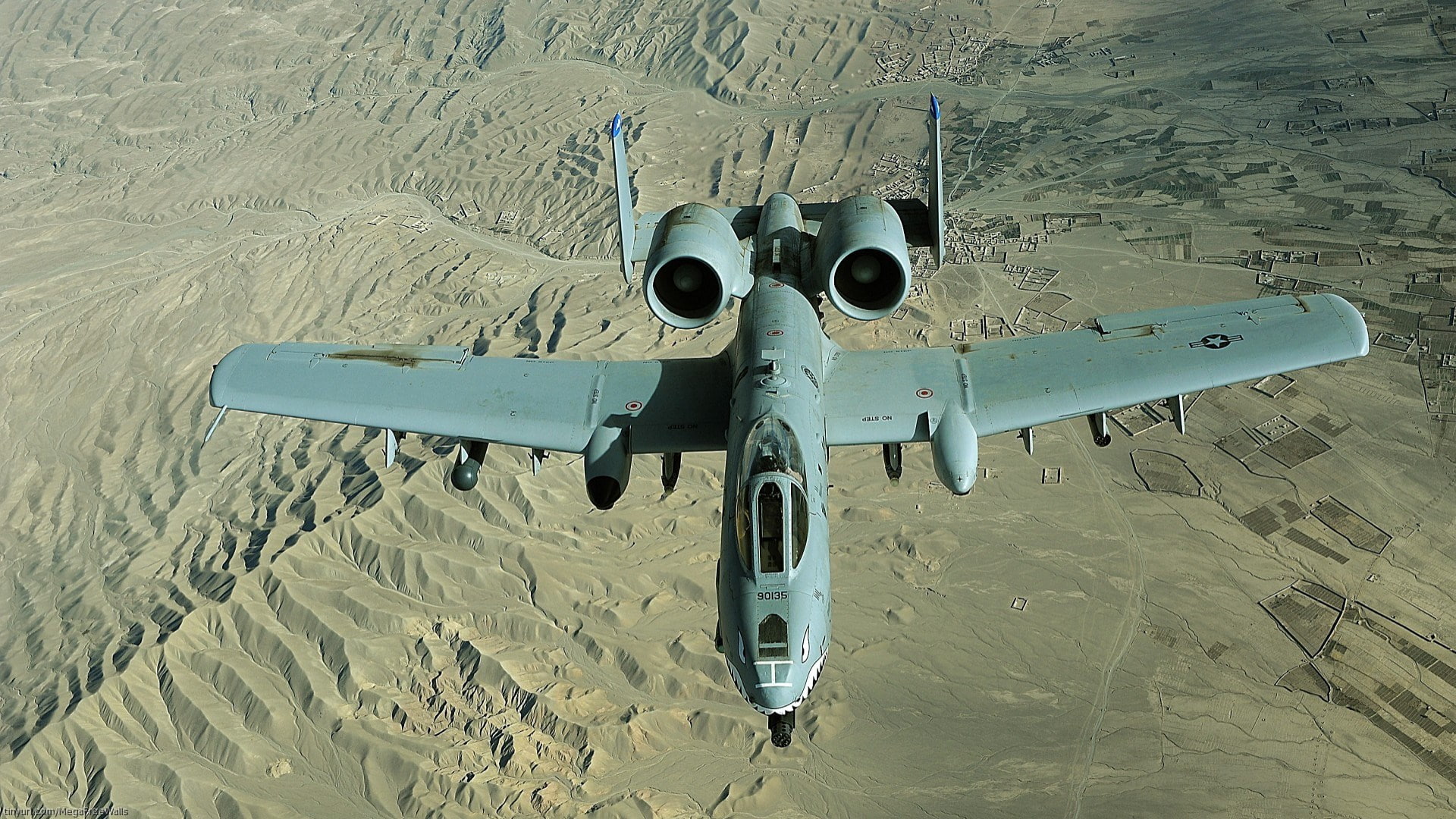 transportation, sunlight, mode of transportation, 1080P, sand, land, surveillance, aerial view, aerospace industry, fairchild republic a 10 thunderbolt ii, HD Wallpaper