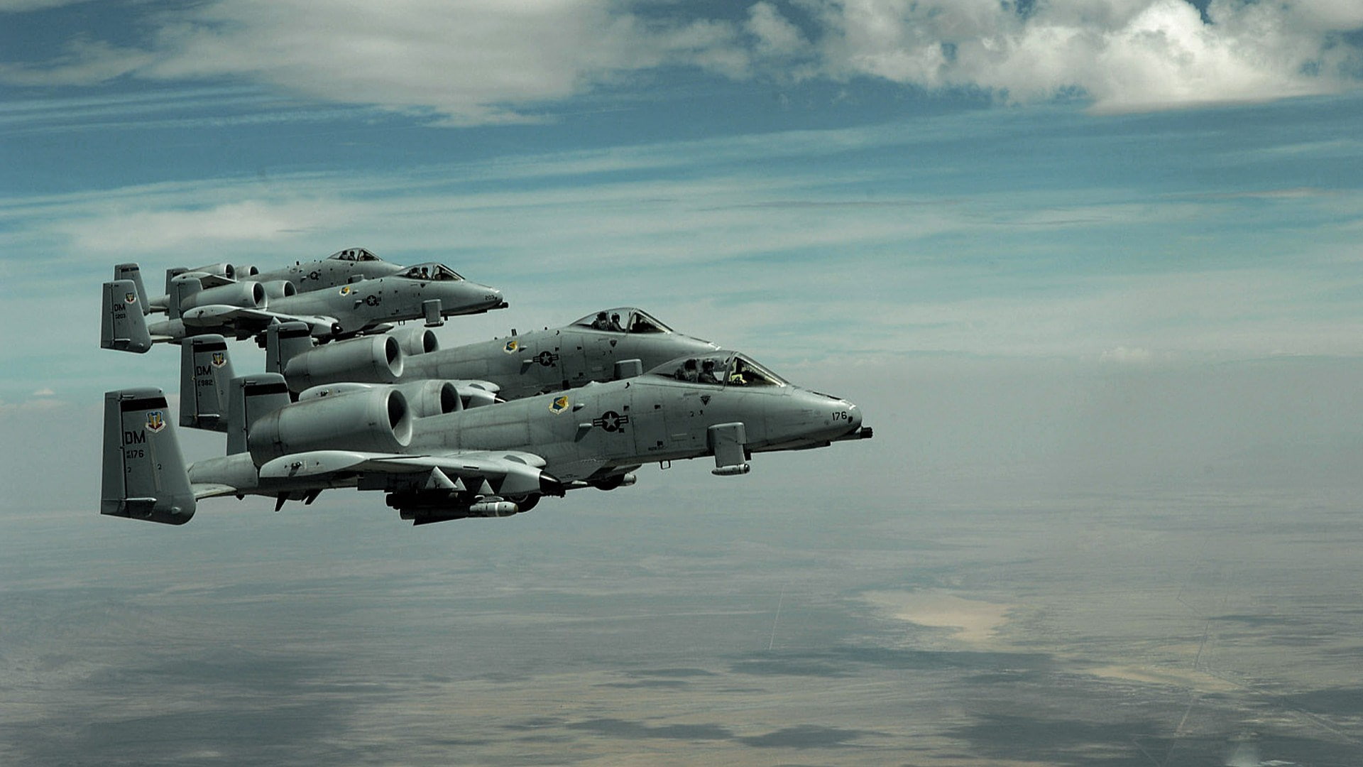 no people, aerospace industry, 1080P, war, military, sign, technology, cloud - sky, aggression, ominous, weapon, fighting, explosive, plane, fairchild republic a 10 thunderbolt ii, HD Wallpaper