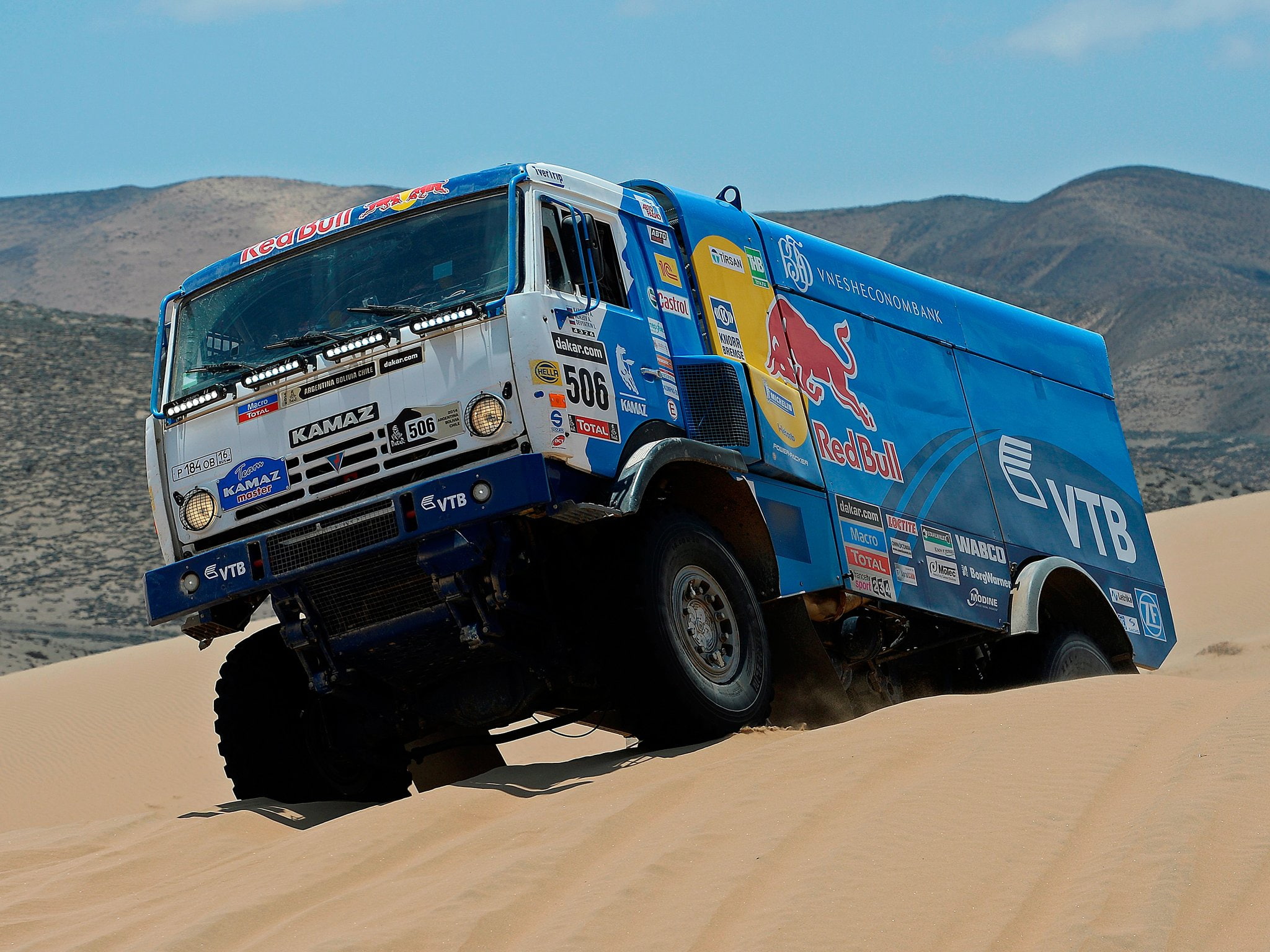 kamaz, racing, semi, v k, offroad, 4326 9, dakar, 2007, 1080P, race, tractor, HD Wallpaper