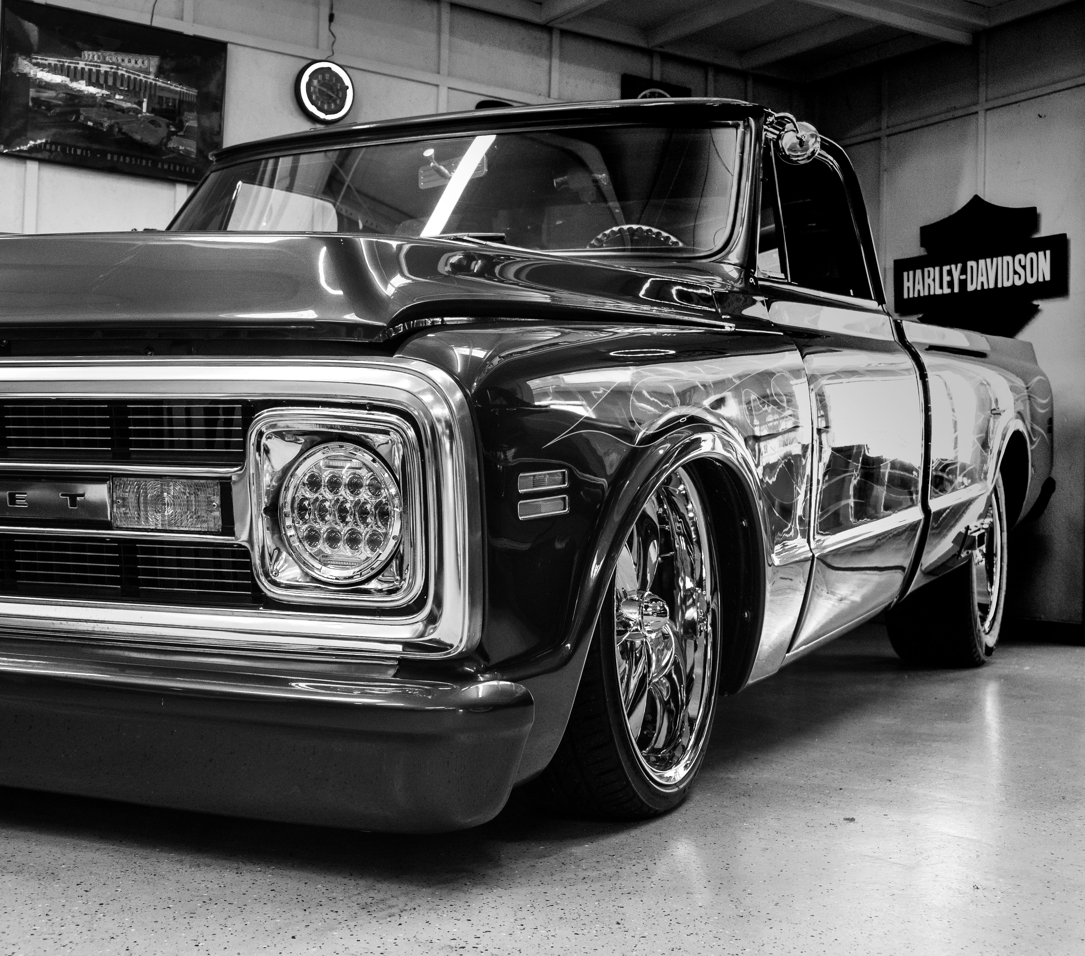 transportation, outdoors, photography, city, automobile, antique car, car wheel, stationary, greyscale, bumper, pickup, luxury, car, russ photographer, HD Wallpaper