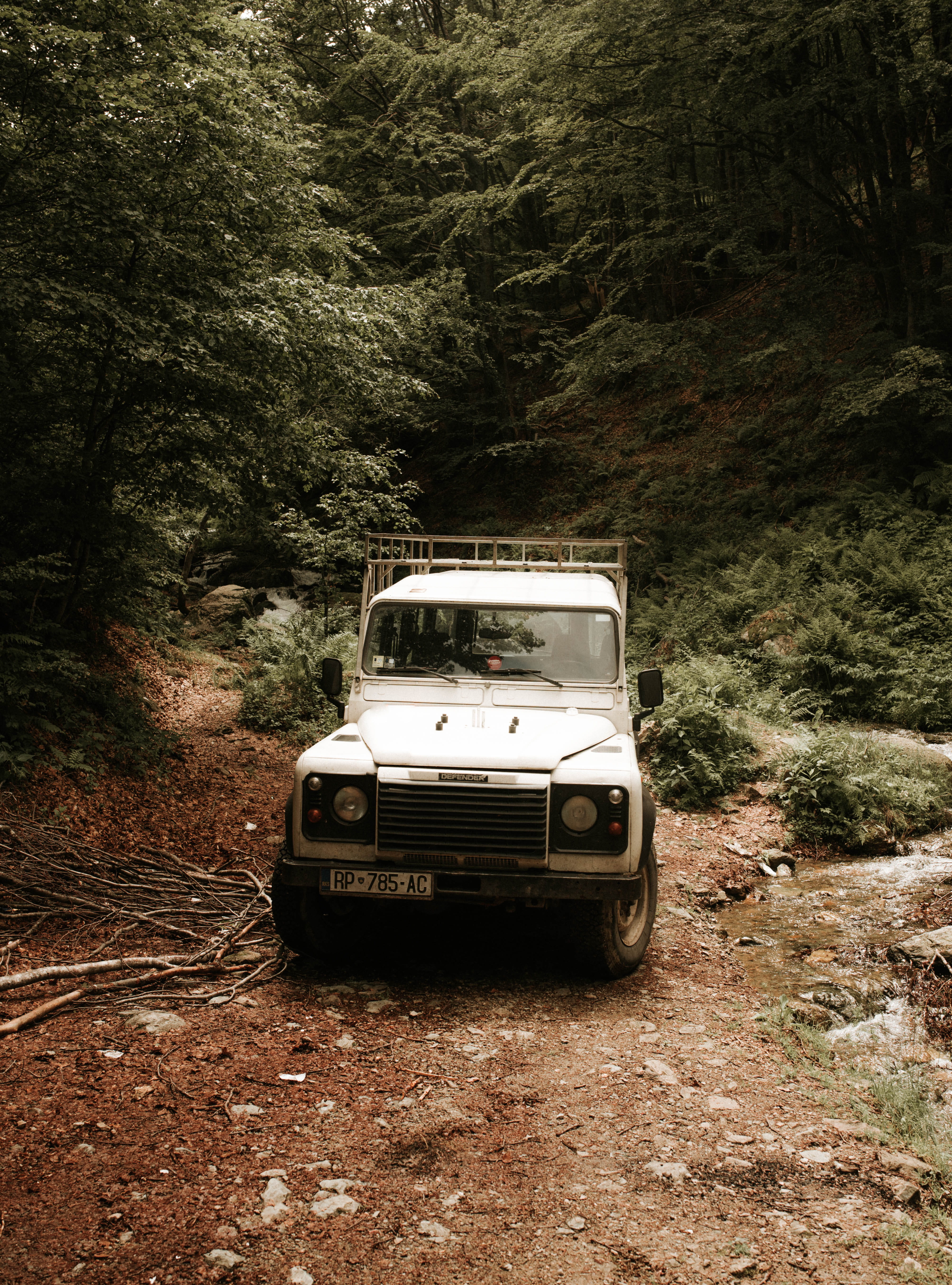 truck, outdoors, wheel, road, stationary, leisure activities, vehicle, land vehicle, dirt road, bush, plant, spoke, motor vehicle, nature, vegetation, daytime, Phone HD Wallpaper