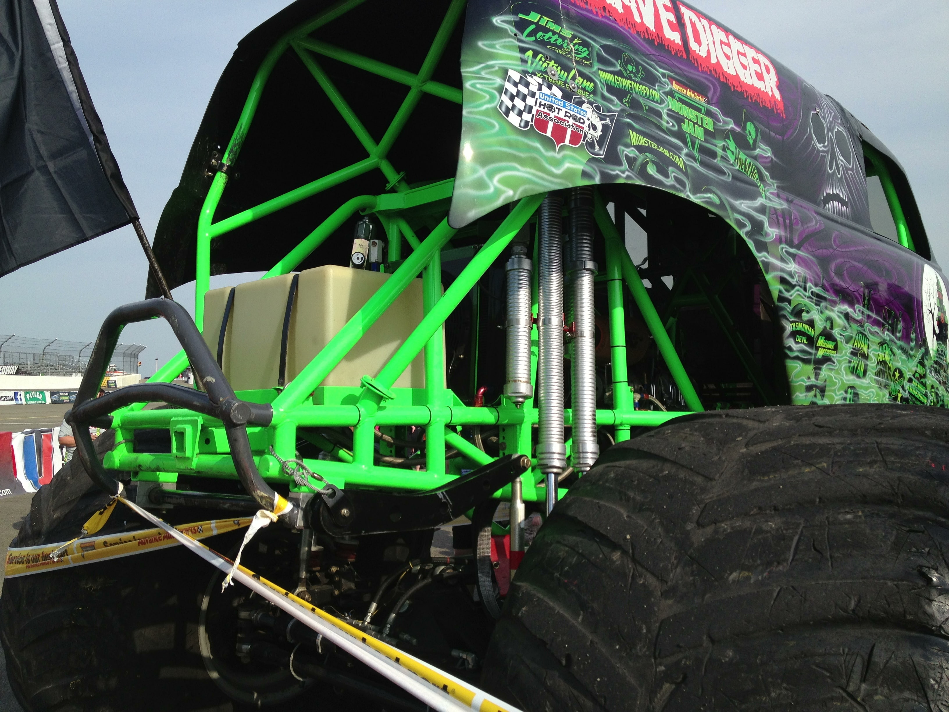 digger, grave, racing, 2K, truck, monster truck, race, 4x4, monster, HD Wallpaper