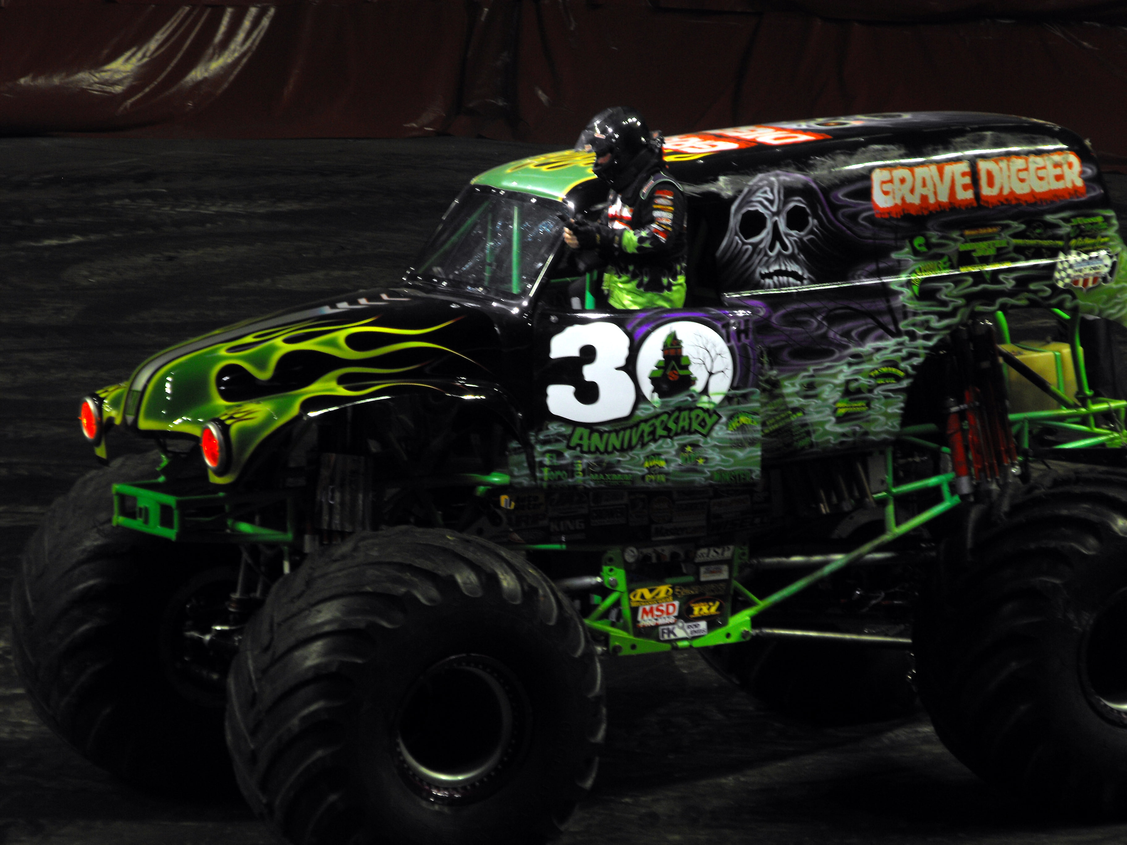 race, digger, 4x4, monster truck, grave, racing, monster, 2K, truck, HD Wallpaper