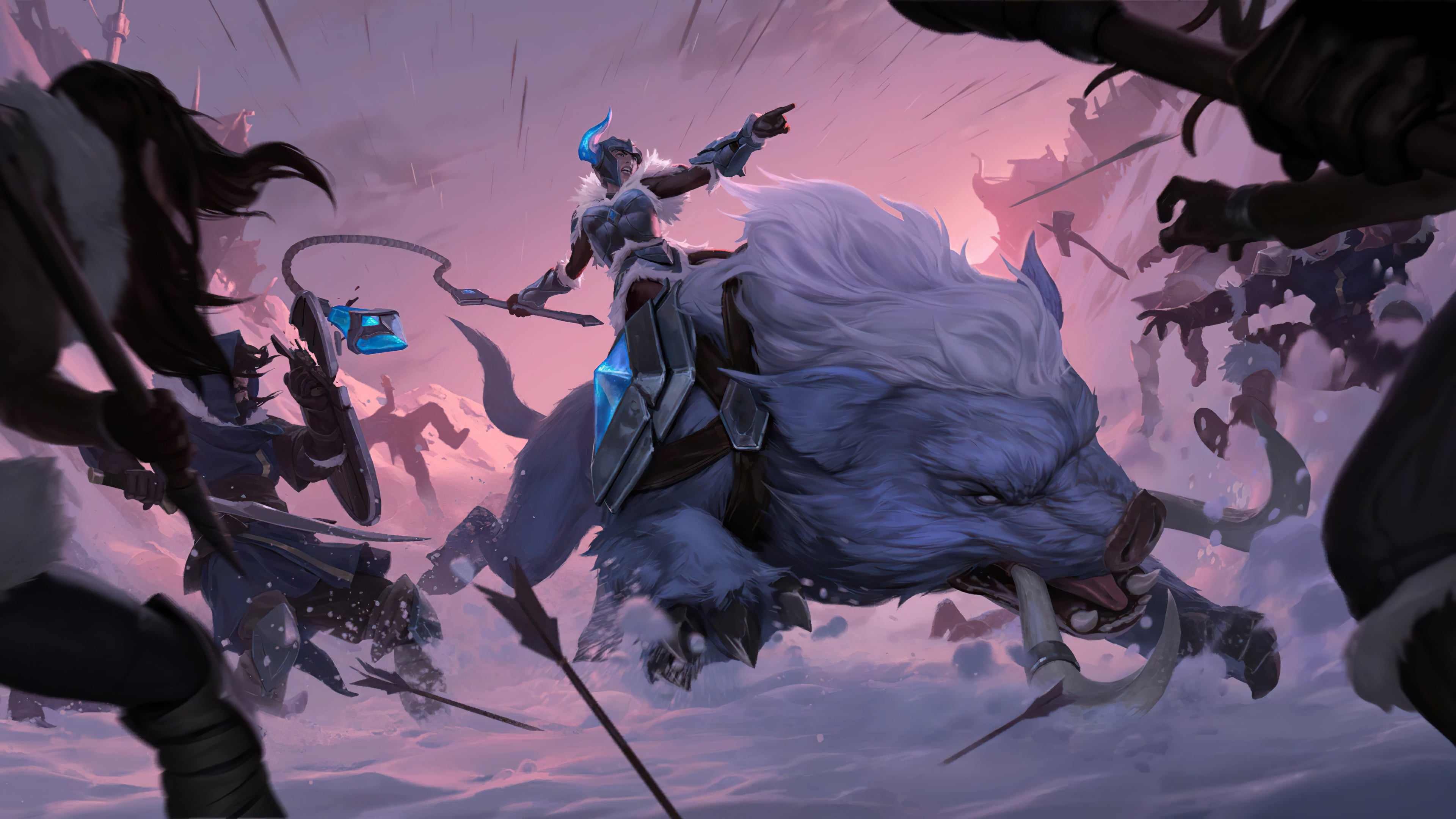 Legends of Runeterra, video games, 4K, sejuani, HD Wallpaper