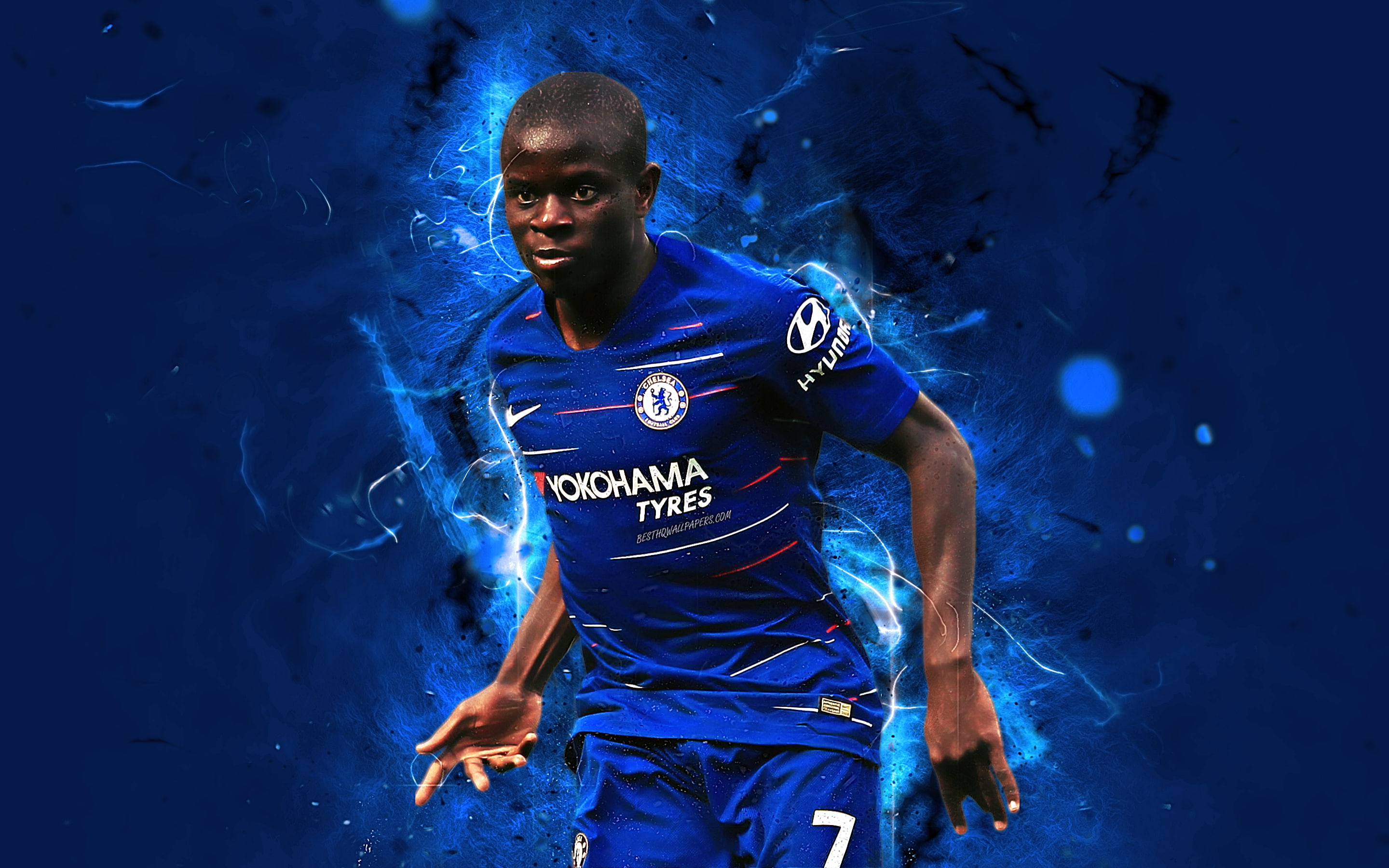 French, Soccer, 2K, Chelsea F.C., NGolo Kanté, HD Wallpaper