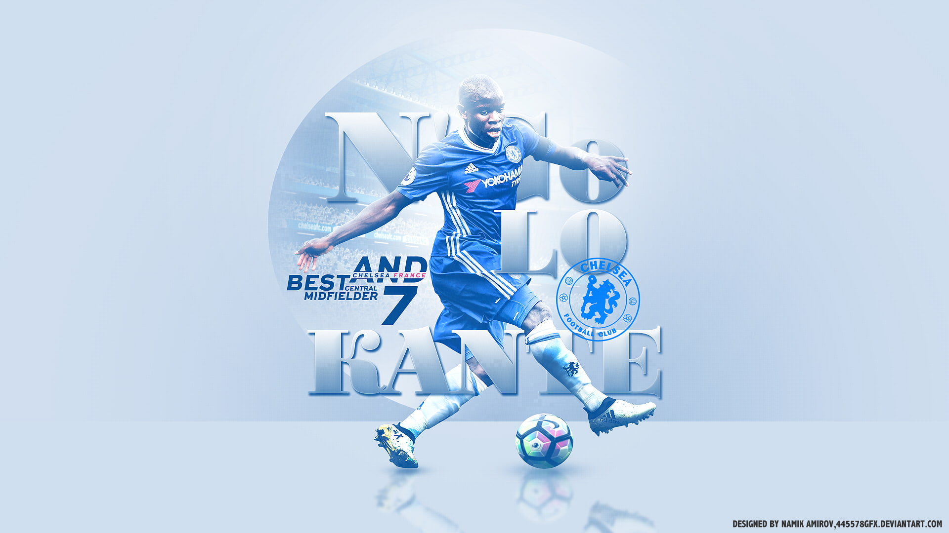 Soccer, NGolo Kanté, 1080P, French, Chelsea F.C., HD Wallpaper