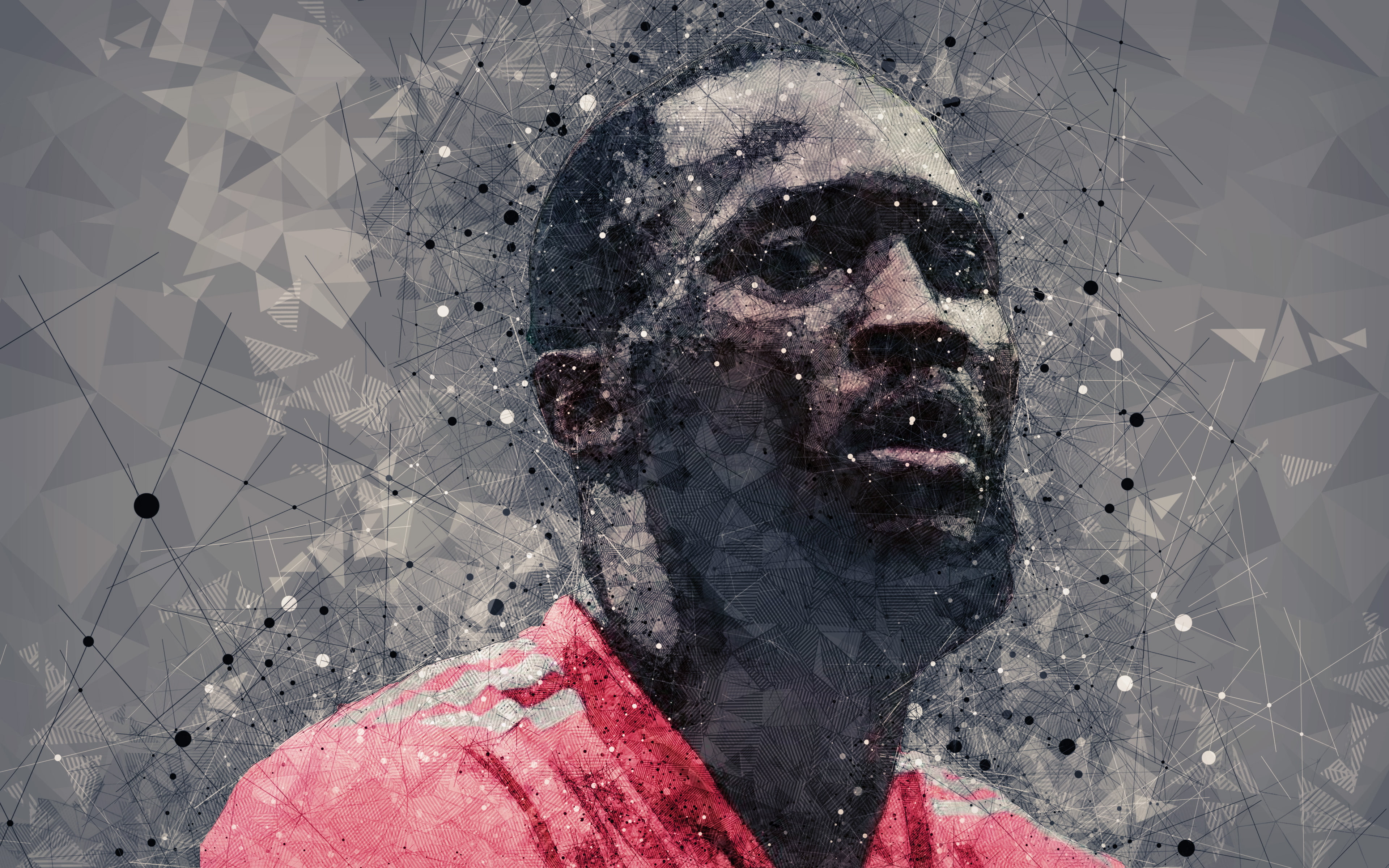 Romelu Lukaku, 4K, Belgian, Soccer, Manchester United F.C., HD Wallpaper