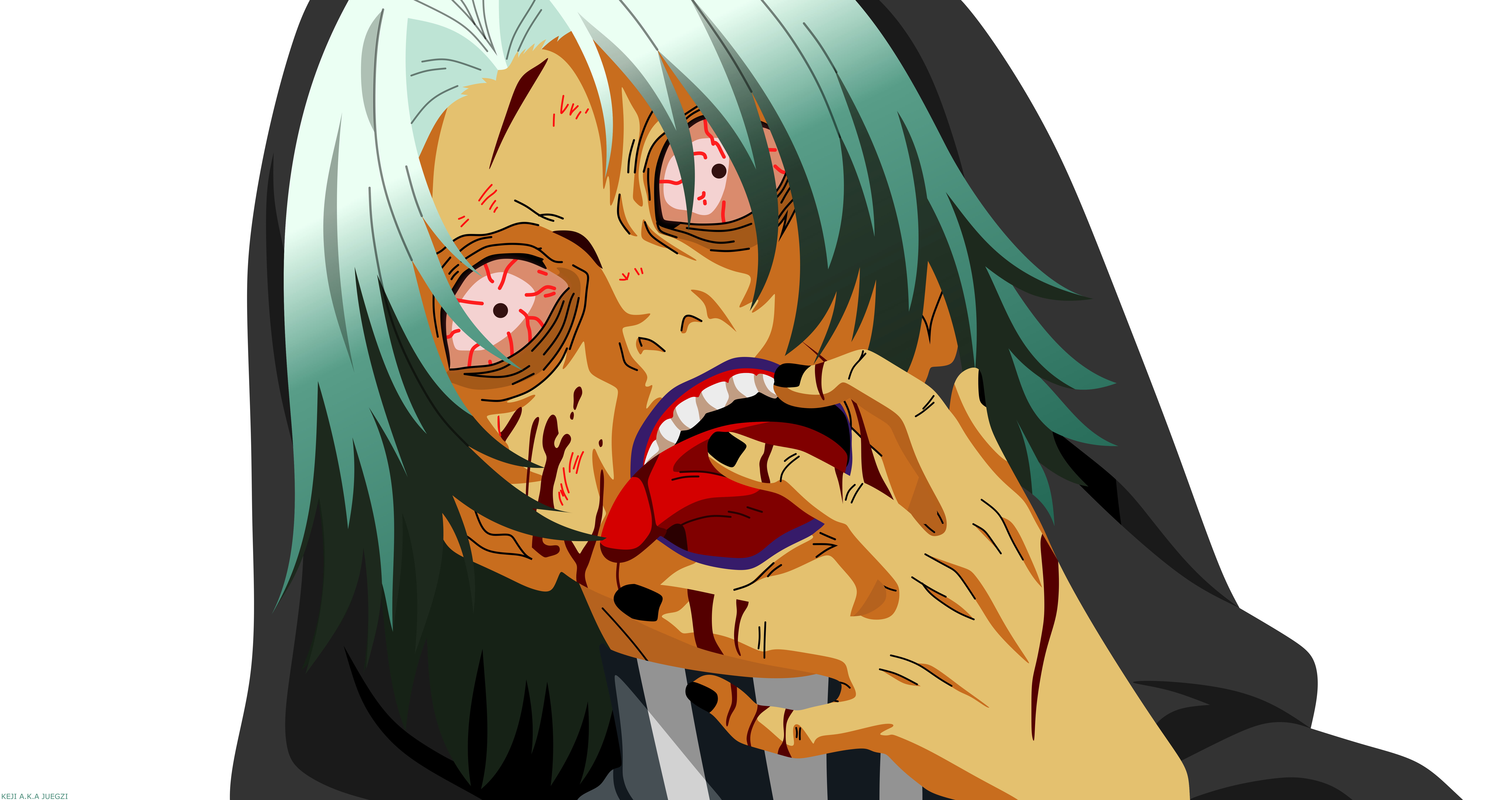 Seidou Takizawa, Tokyo Ghoul, Anime, 8K, Tokyo Ghoul:re, Minimalist, Scary, HD Wallpaper