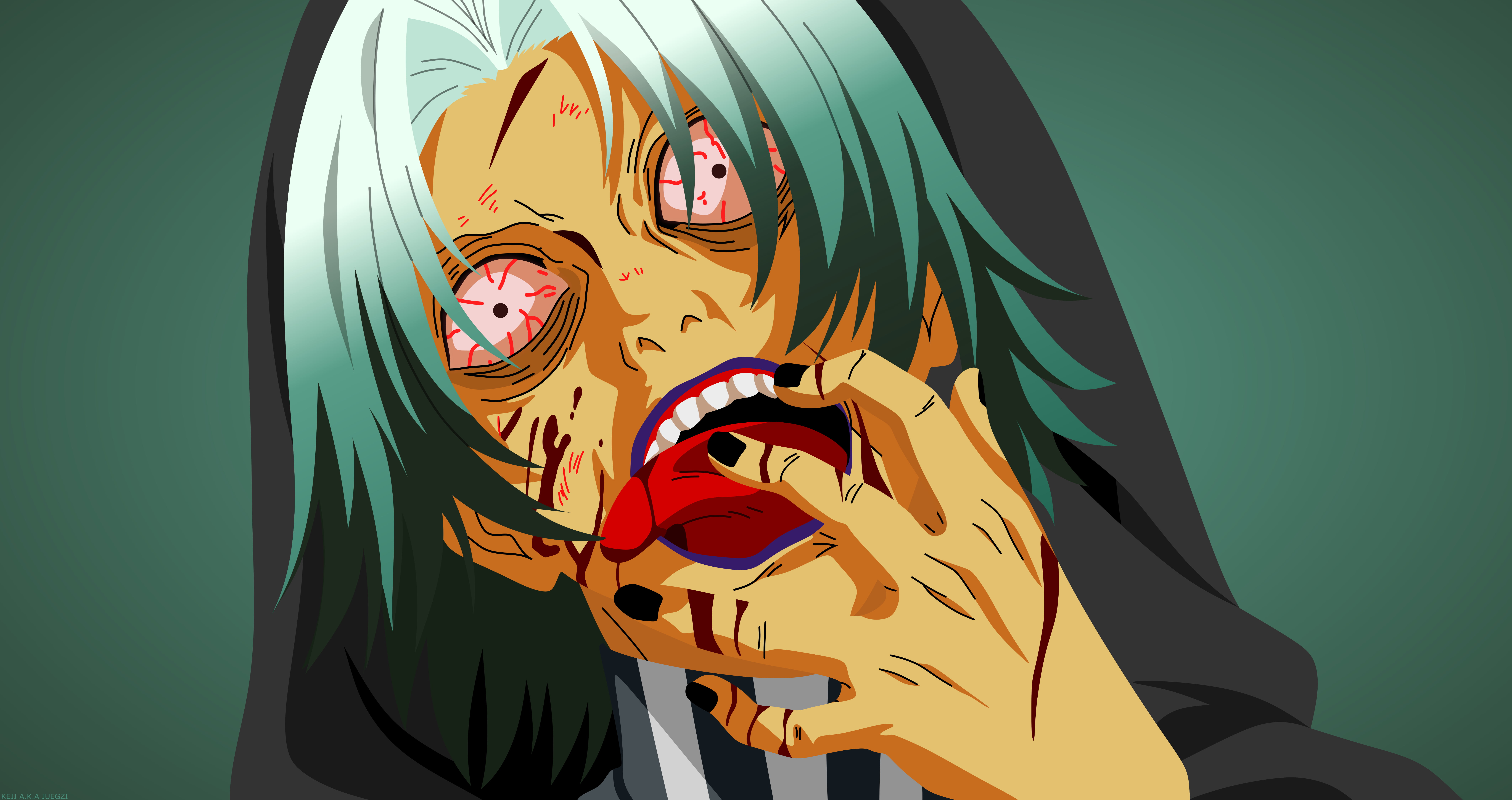 Minimalist, Anime, Tokyo Ghoul, Tokyo Ghoul:re, Seidou Takizawa, Scary, 8K, HD Wallpaper