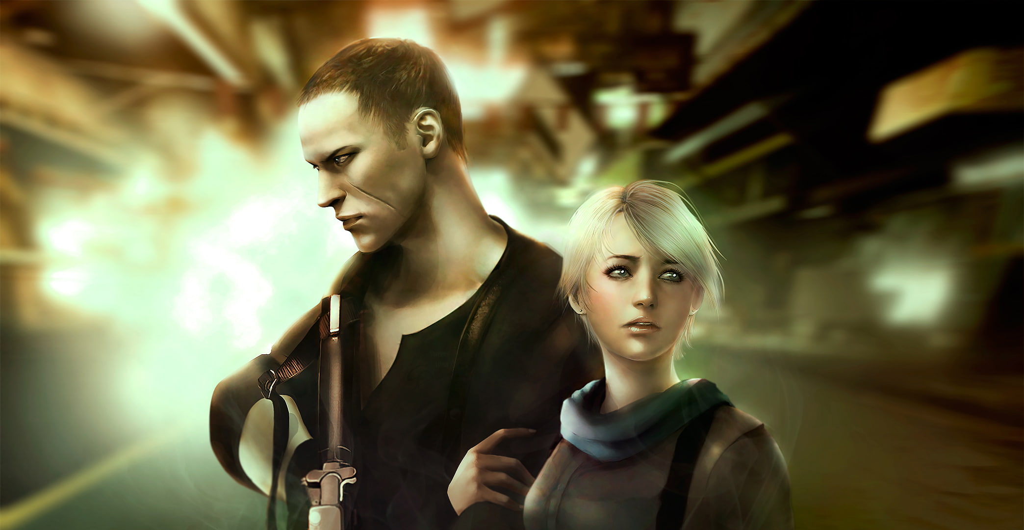 evil, 1080P, jake, resident, biohazard, muller, HD Wallpaper