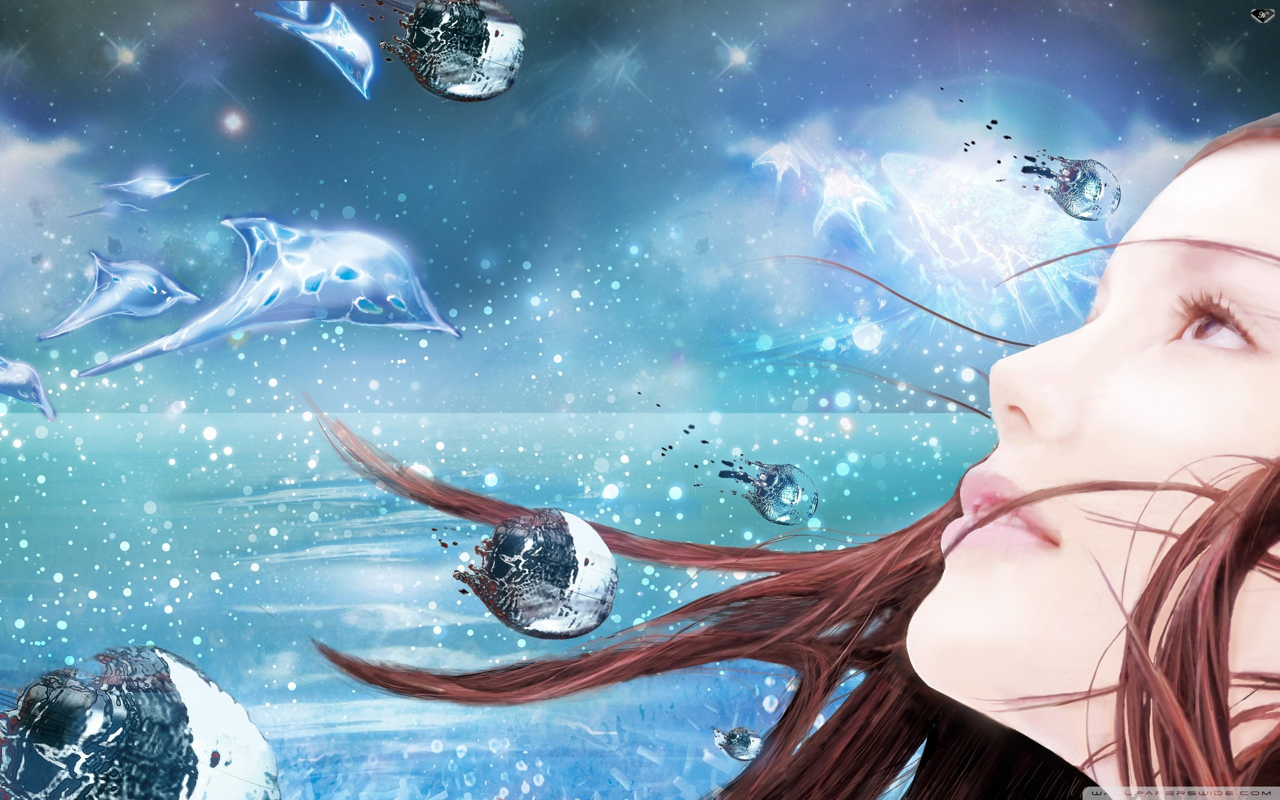 child of eden, action, 2K, psychedelic, shooter, eden, abstract, music, fantasy, child, HD Wallpaper