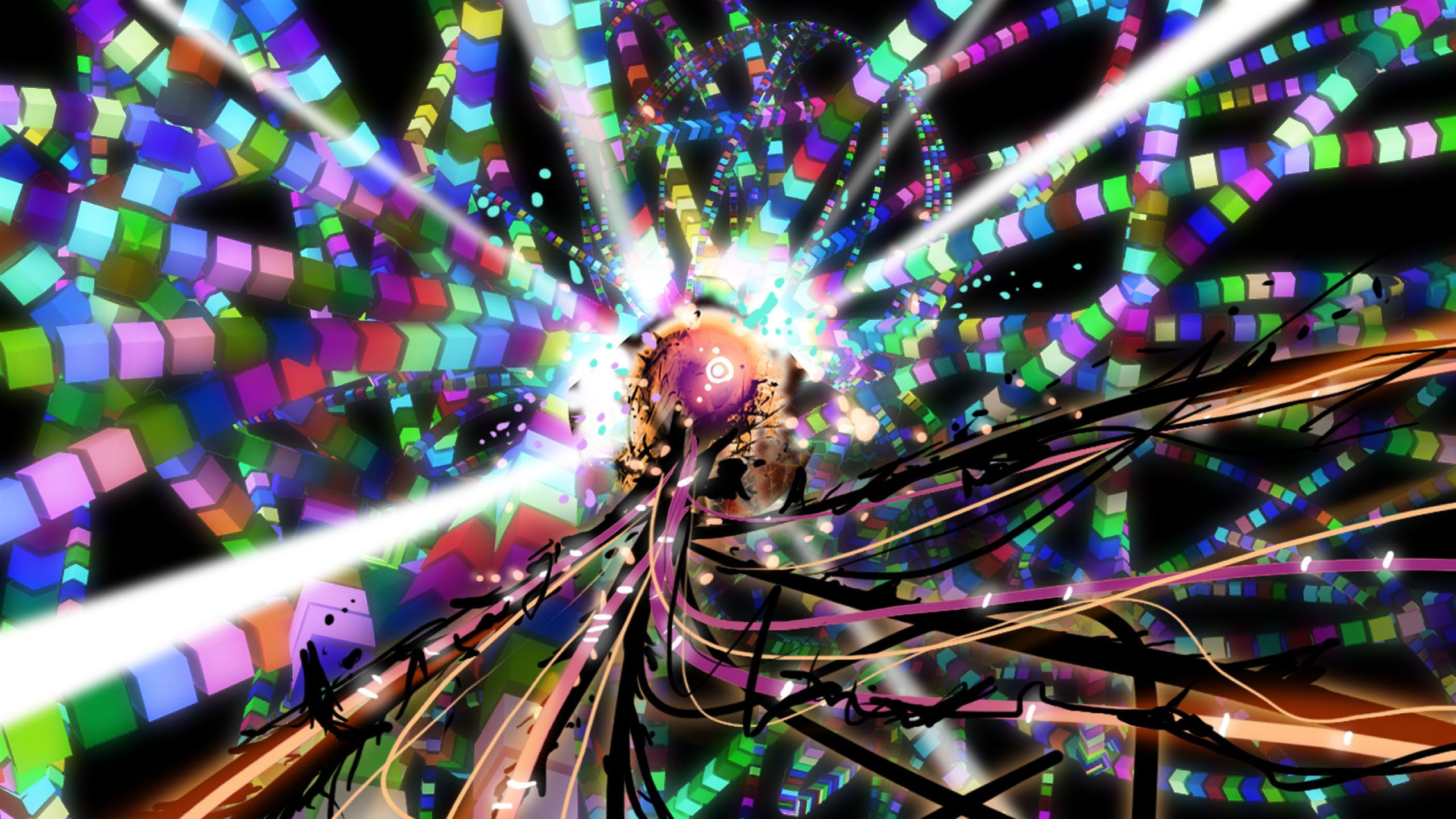 psychedelic, child, eden, action, 2K, music, abstract, child of eden, fantasy, shooter, HD Wallpaper