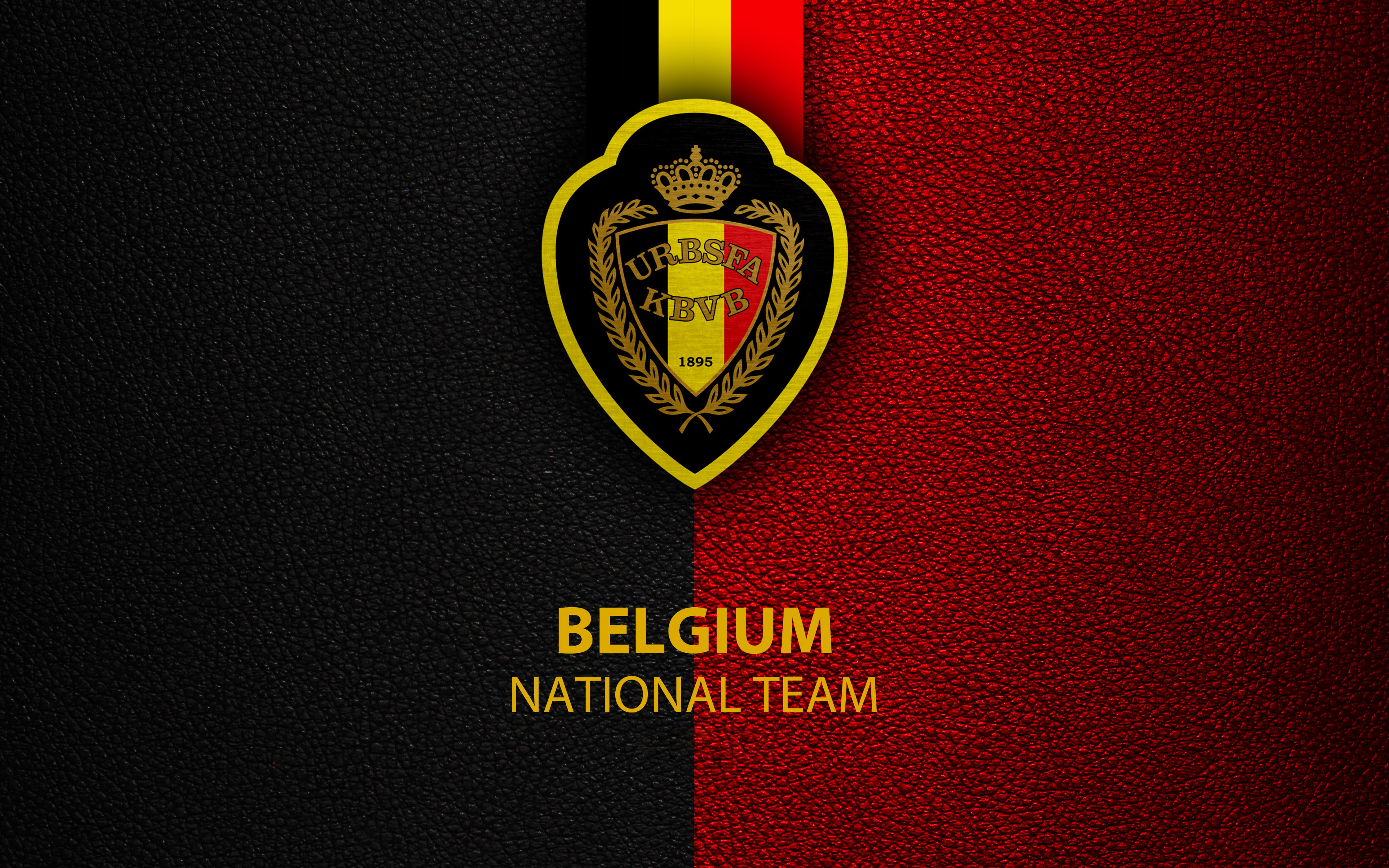 Soccer, Logo, 4K, Belgium, Emblem, Belgium National Football Team, HD Wallpaper