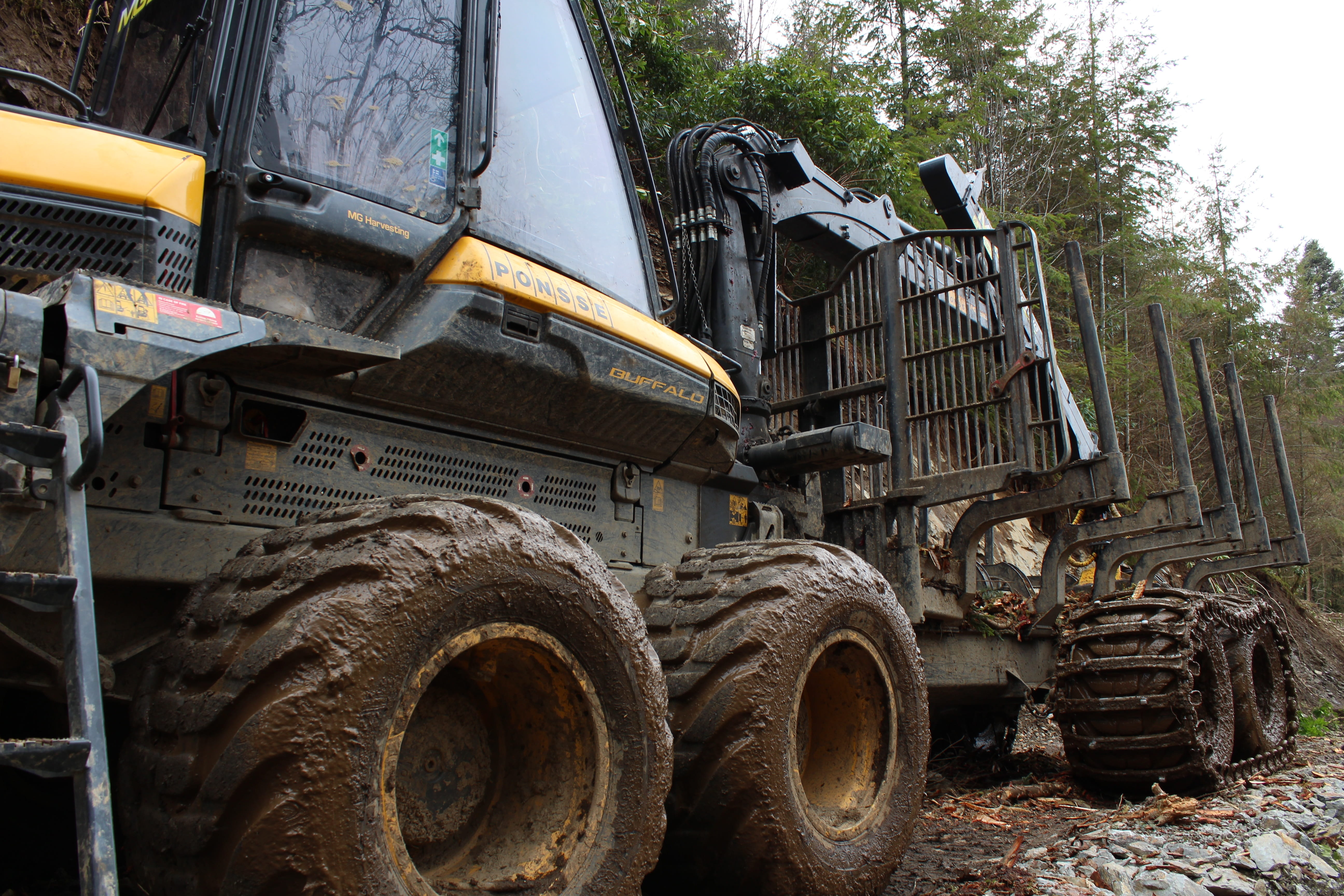 land vehicle, stationary, logging machine, run-down, transportation, forestry truck, tire, obsolete, deterioration, plant, day, nature, mode of transportation, HD Wallpaper