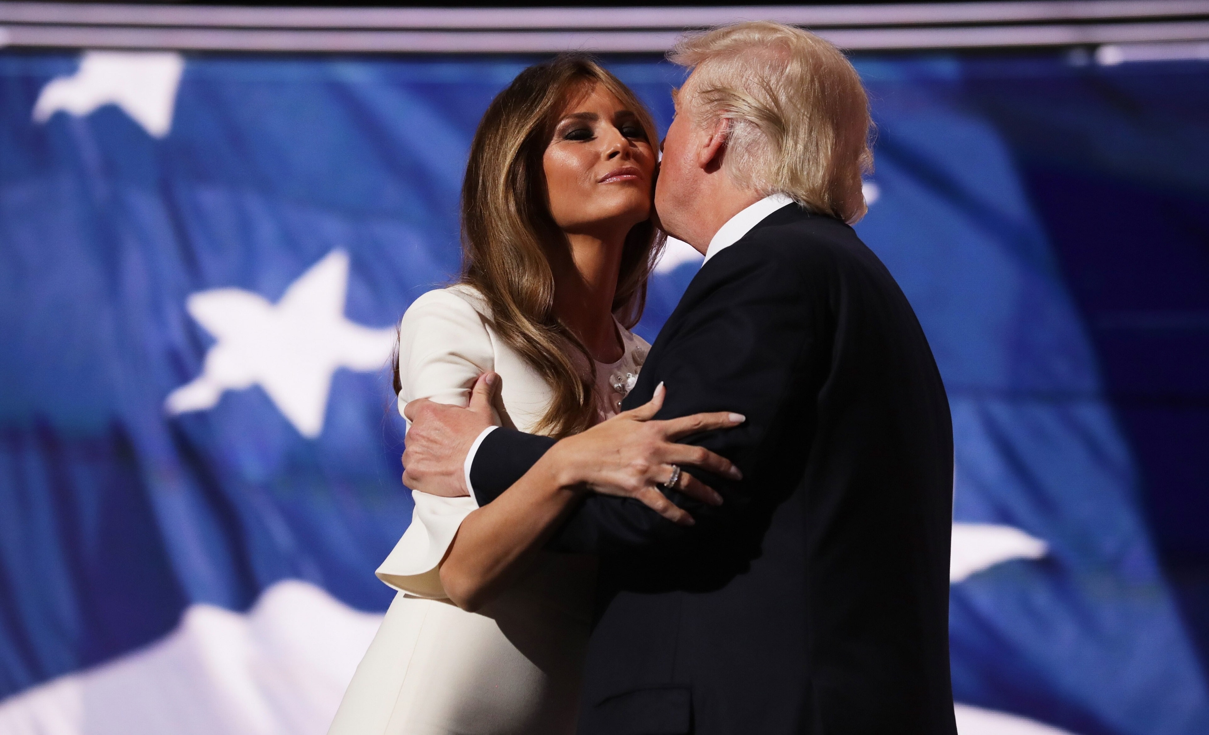standing, two people, heterosexual couple, 4K, females, males, melania trump 4k high quality hd, indoors, government, mature adult, couple - relationship, HD Wallpaper