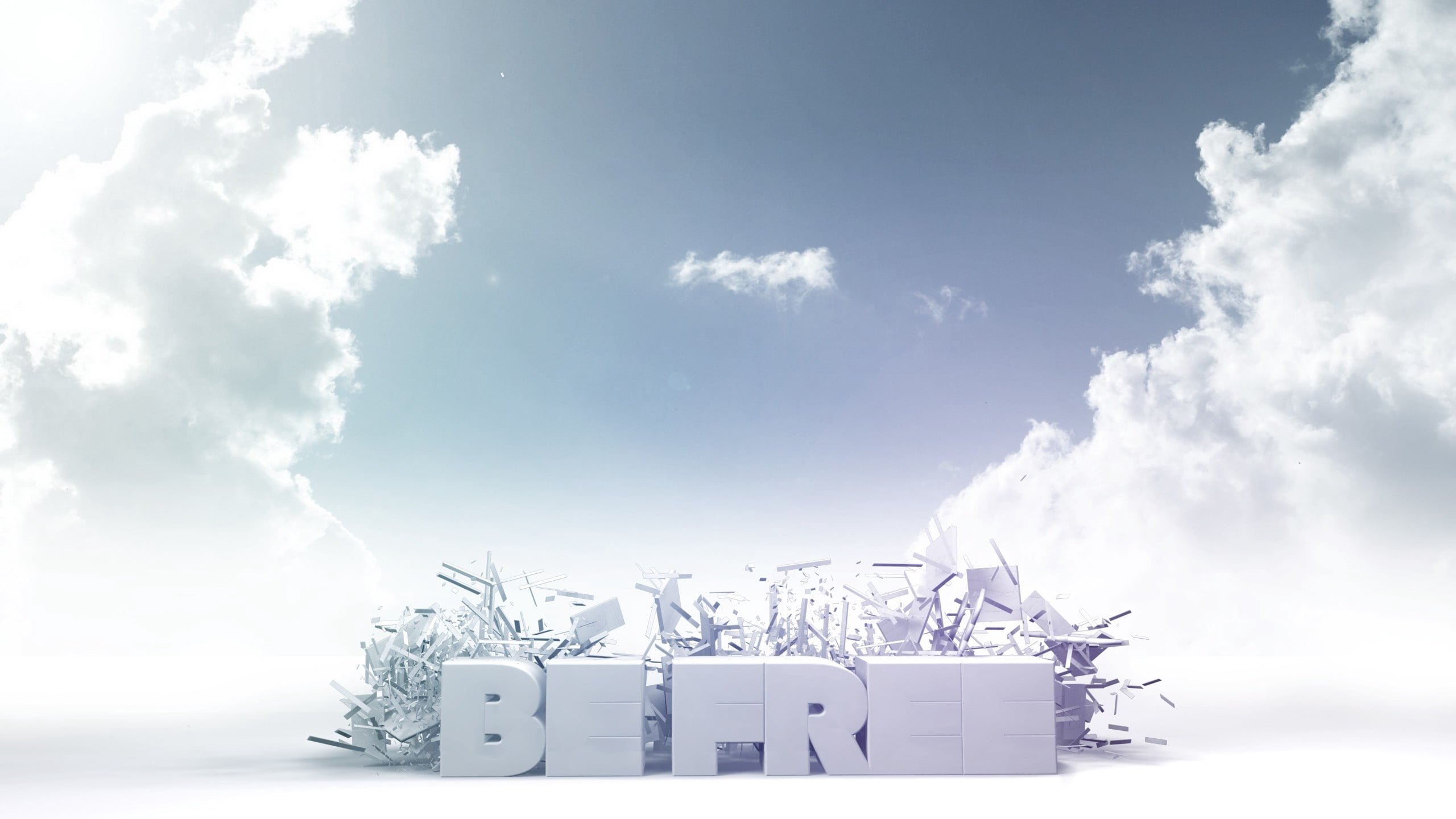 outdoors, blue, built structure, architecture, ideas, background, clouds, season, winter, sky, letters, nature, freestanding, cloudscape, backgrounds, day, HD Wallpaper