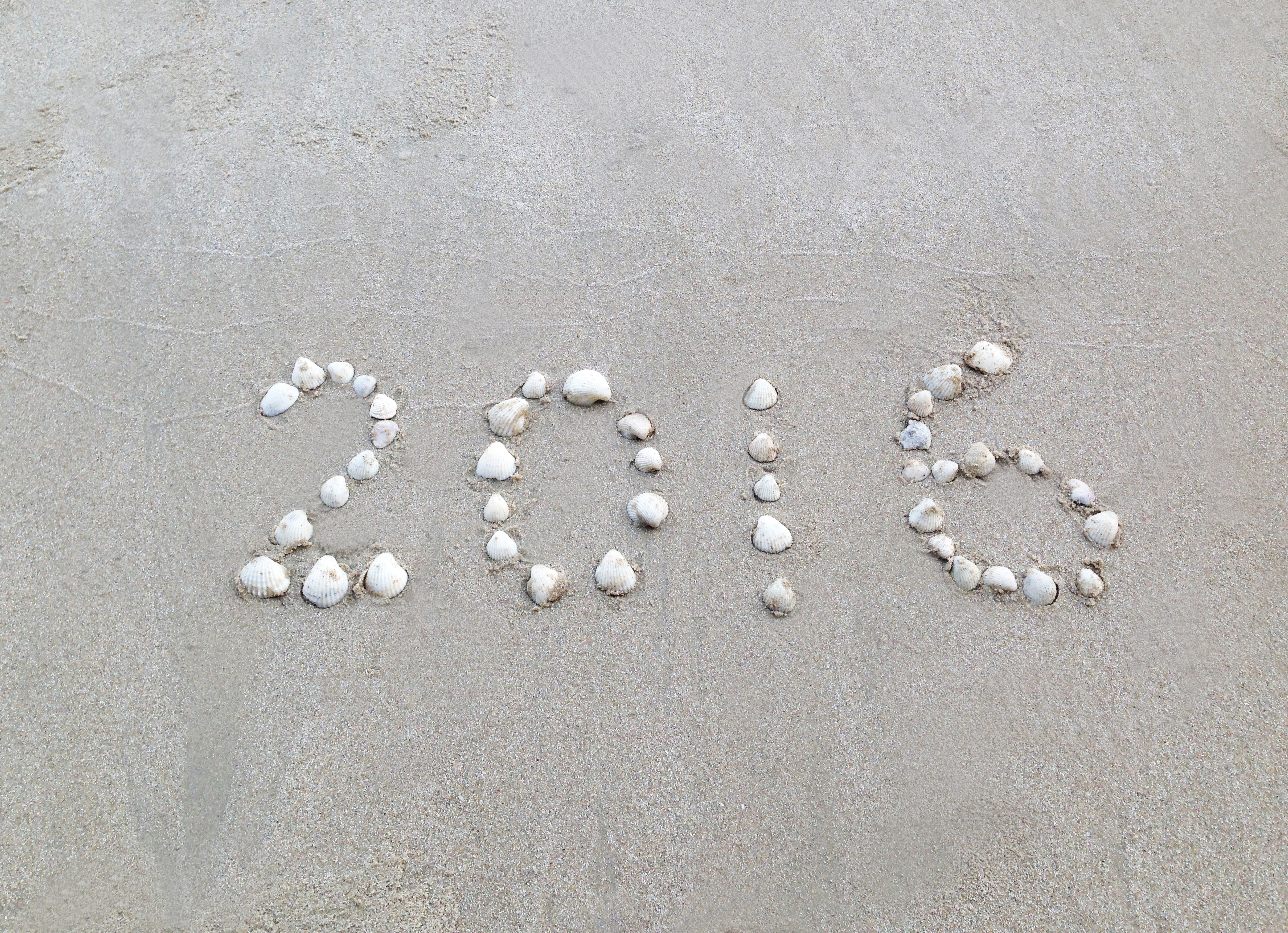 2016, sand, beach, New Year, stones, 5K, HD Wallpaper